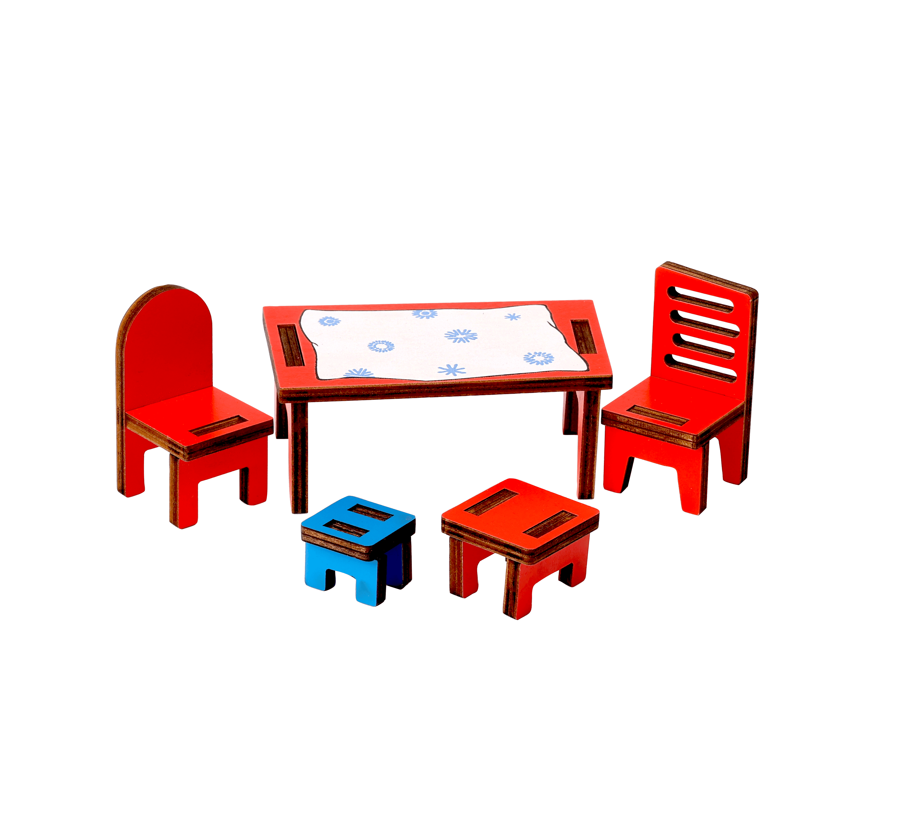Pippi Dollhouse Furniture Kitchen Red 