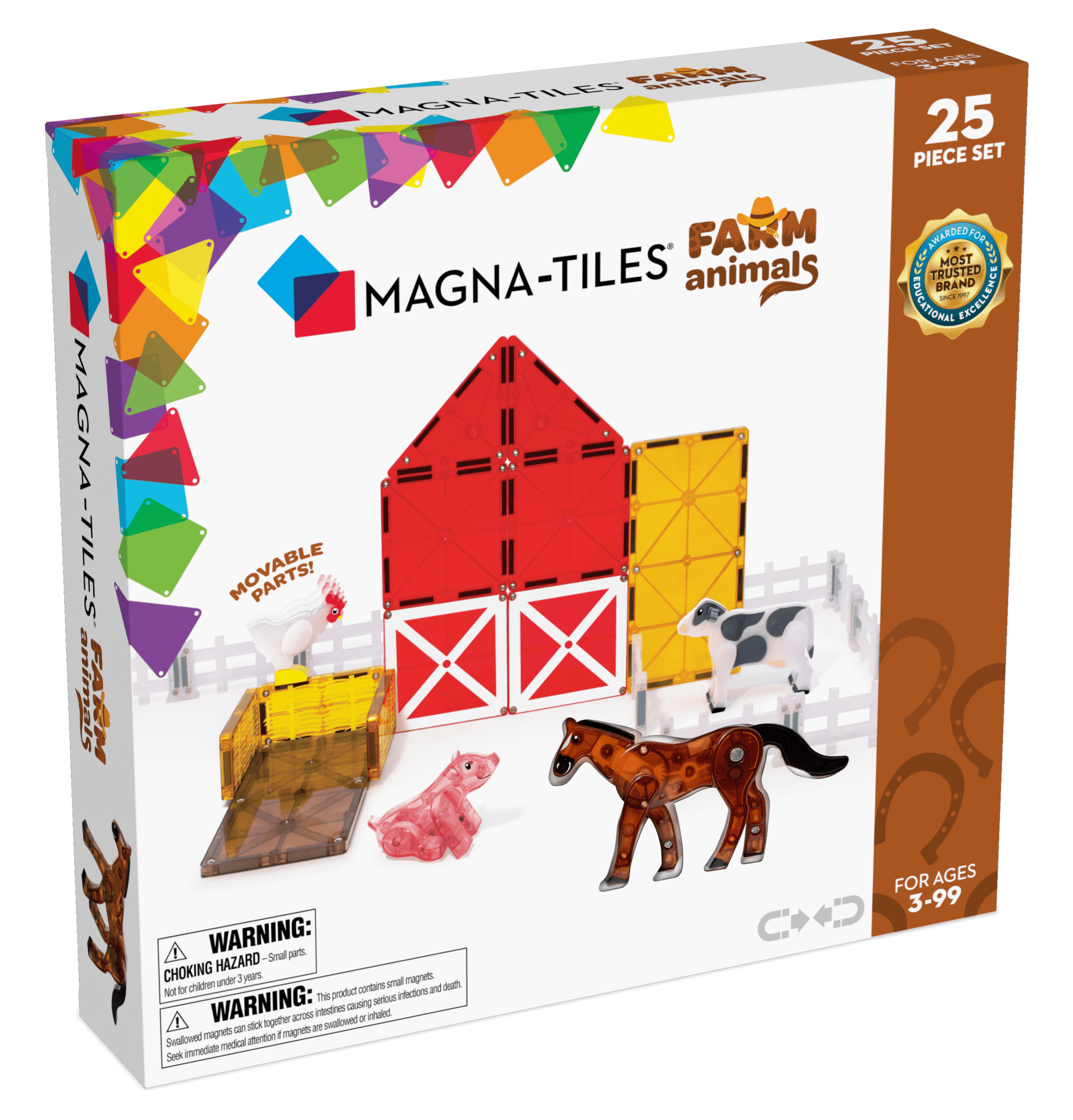 Magna-Tiles 25 Stk. Farm Animals