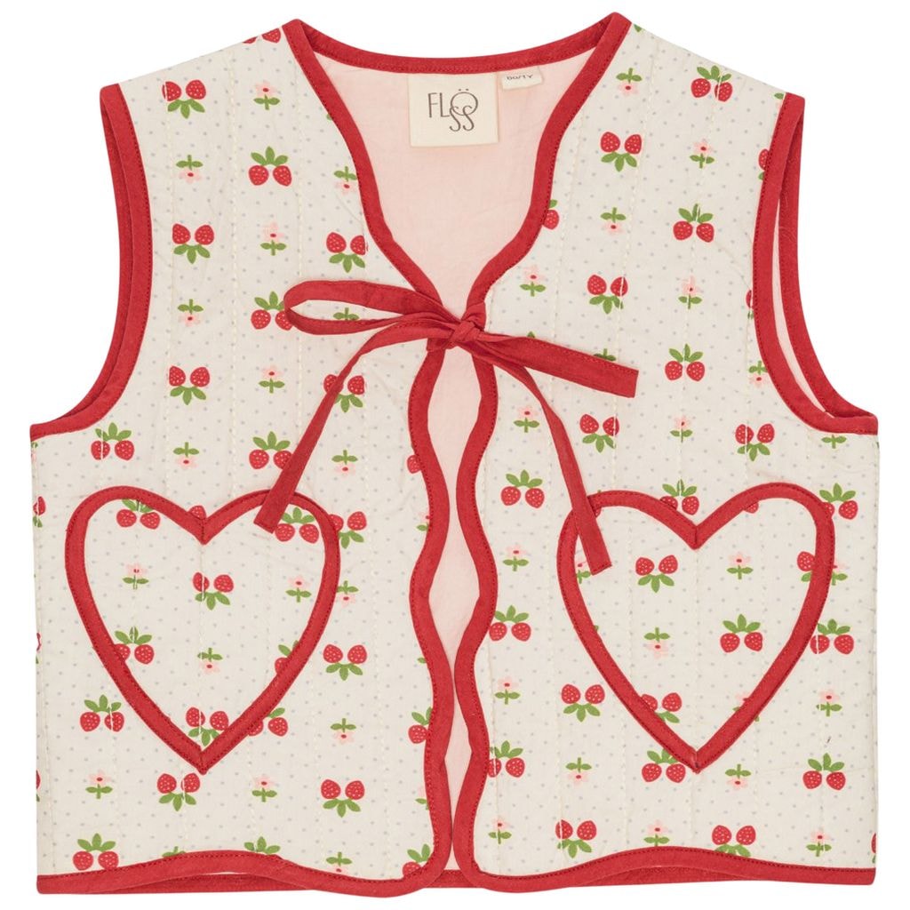 Sofia Vest Soft White Berry