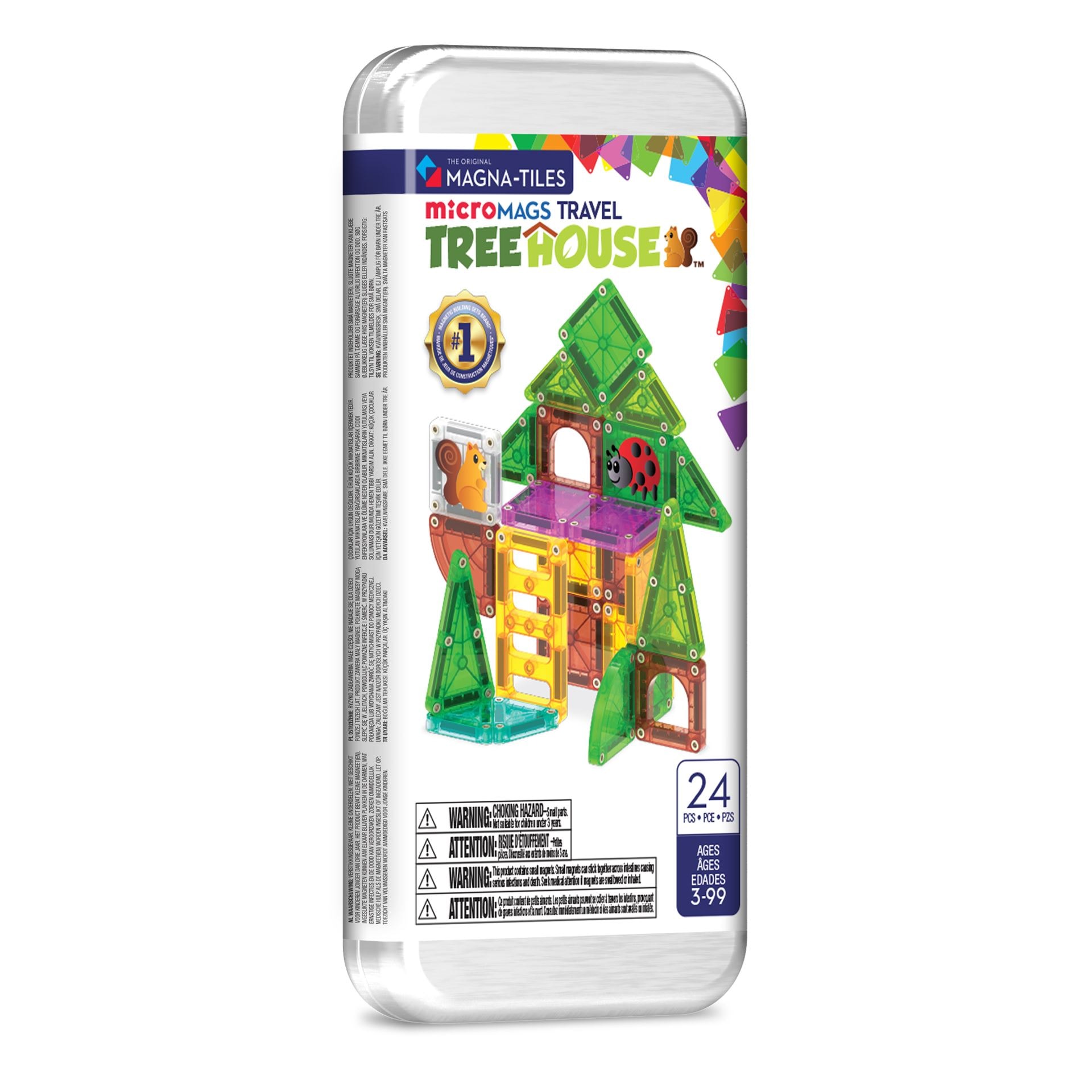 Magna-Tiles Reisesett Med 24 Deler Treehouse