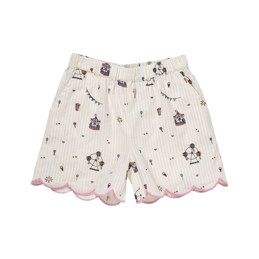 Printed Shorts Cream
