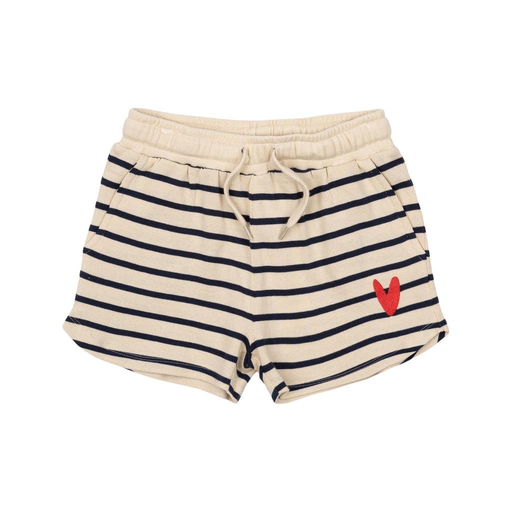 GOTS Nil Shorts Mood Indigo Striped