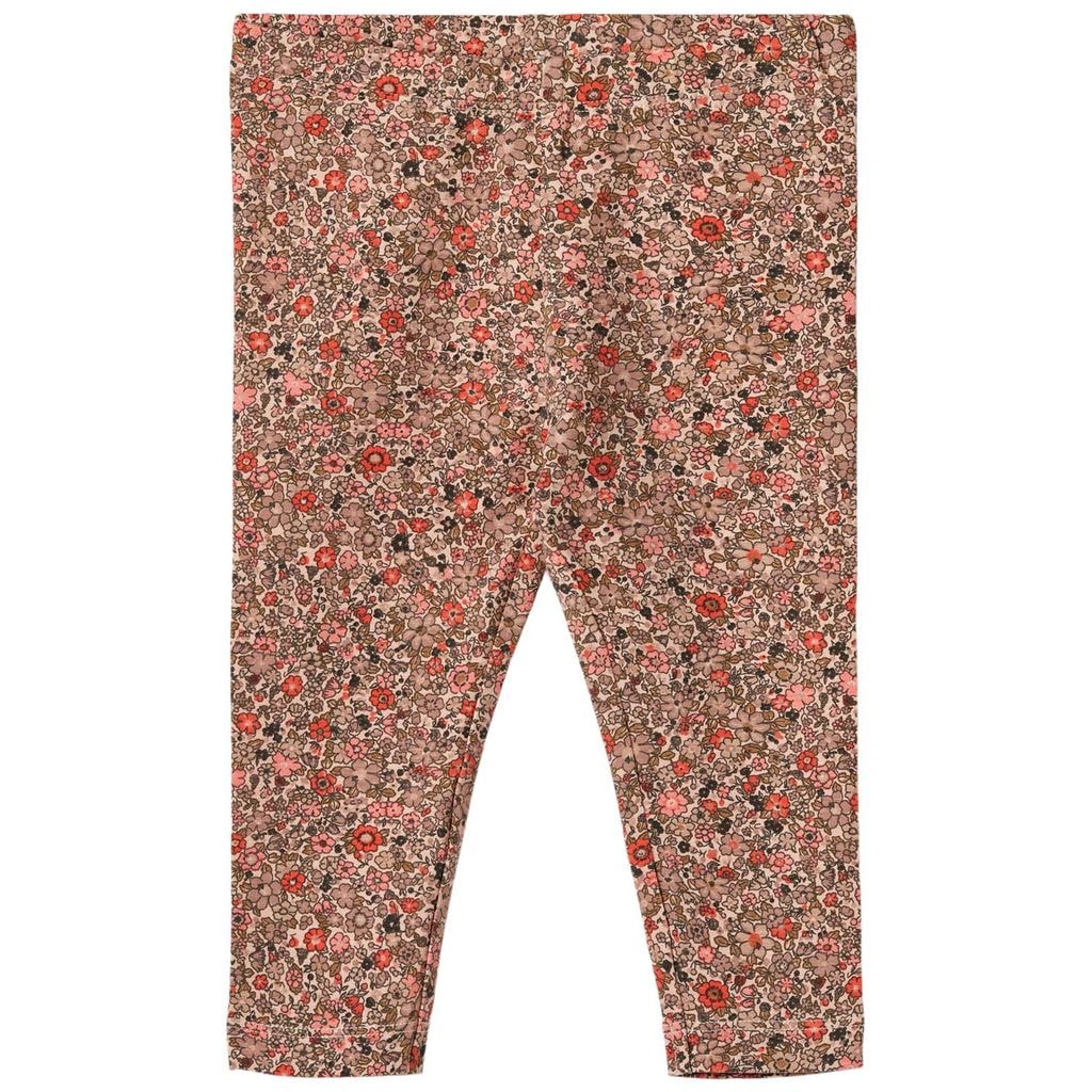 GOTS Jules Kukallinen Vauvan Leggingsi rose Flower Meadow