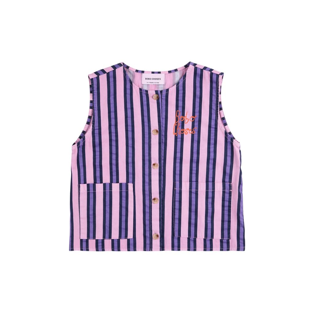 Striped Vest Pink