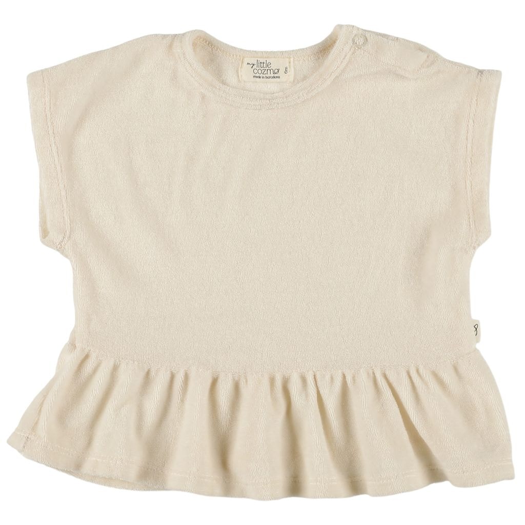 Corinne Baby T-Shirt In Terry Ivory
