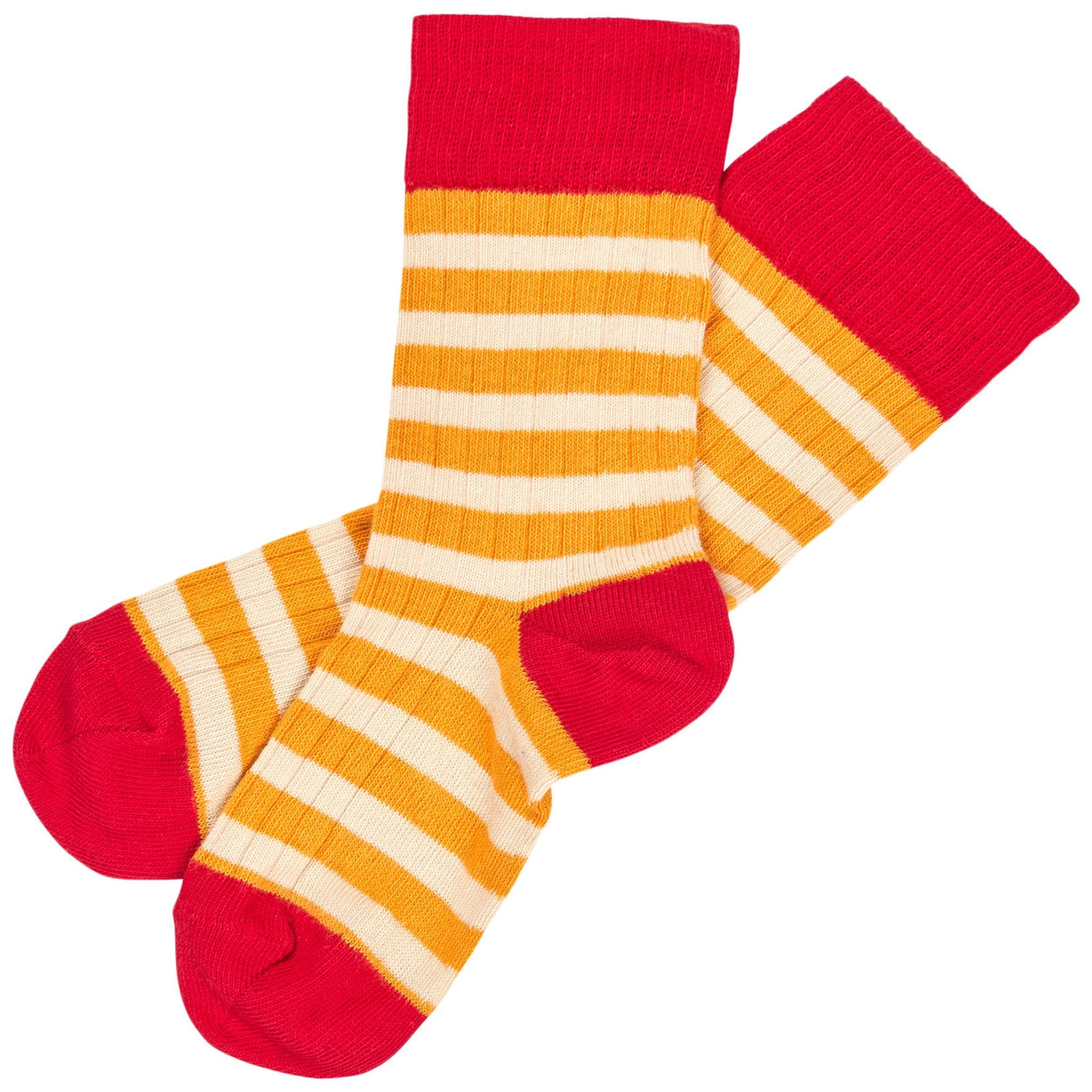 Classic Stripe Socks Ruby Red/sunflower