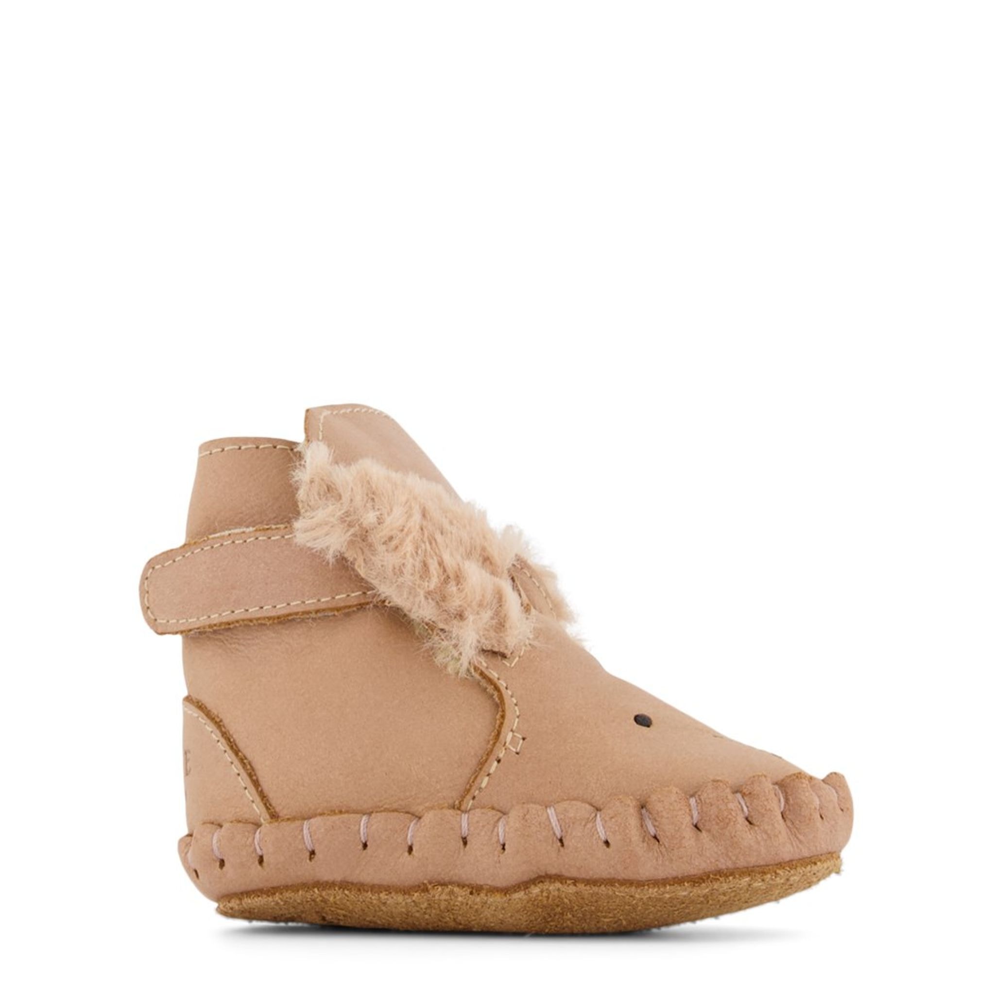 Kapi Exclusive Lining Pre-walker Shoes Winter Bunny Light Rust Leather