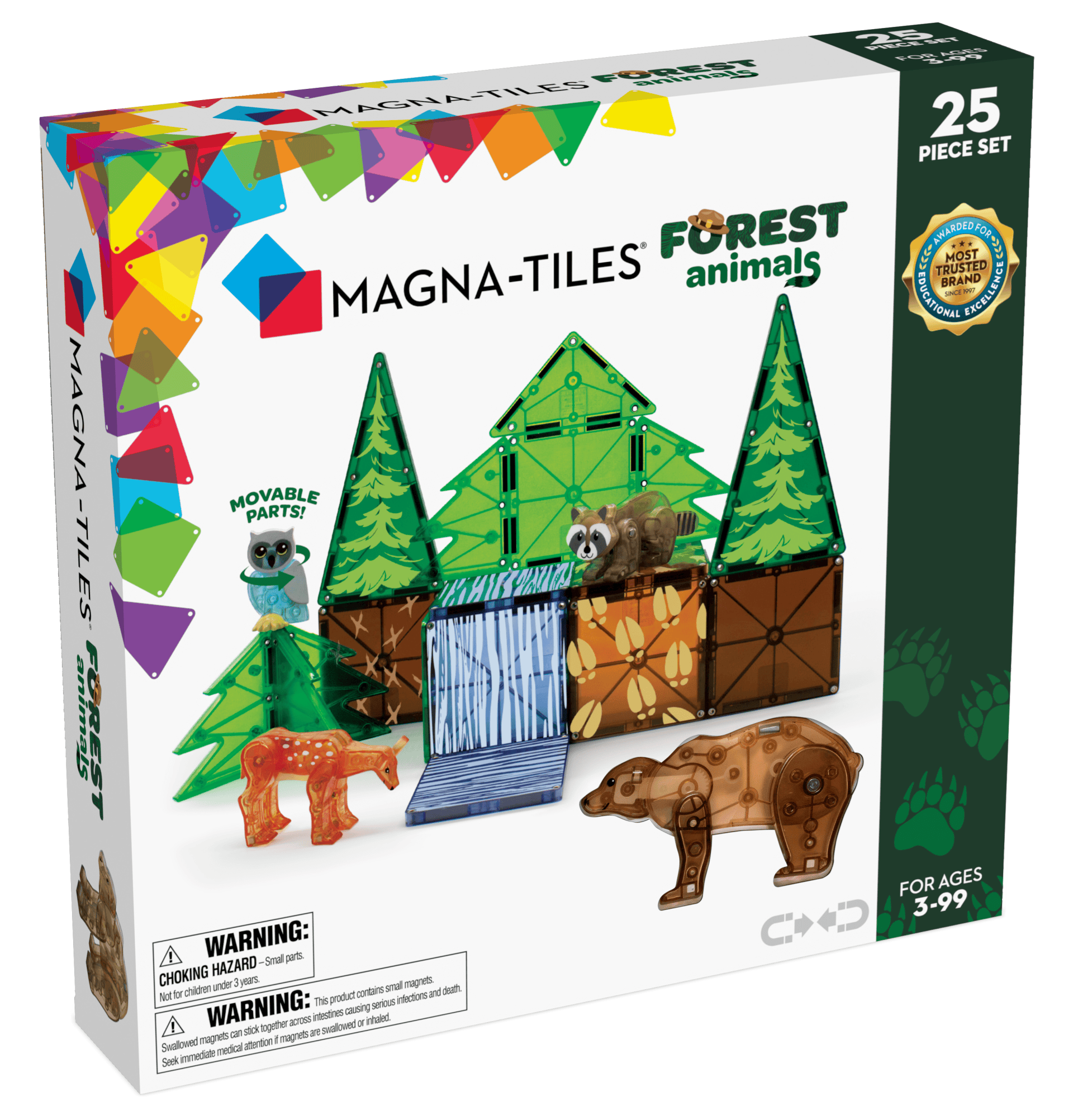 MAGNA-TILES Waldtiere 25er Set Multi 