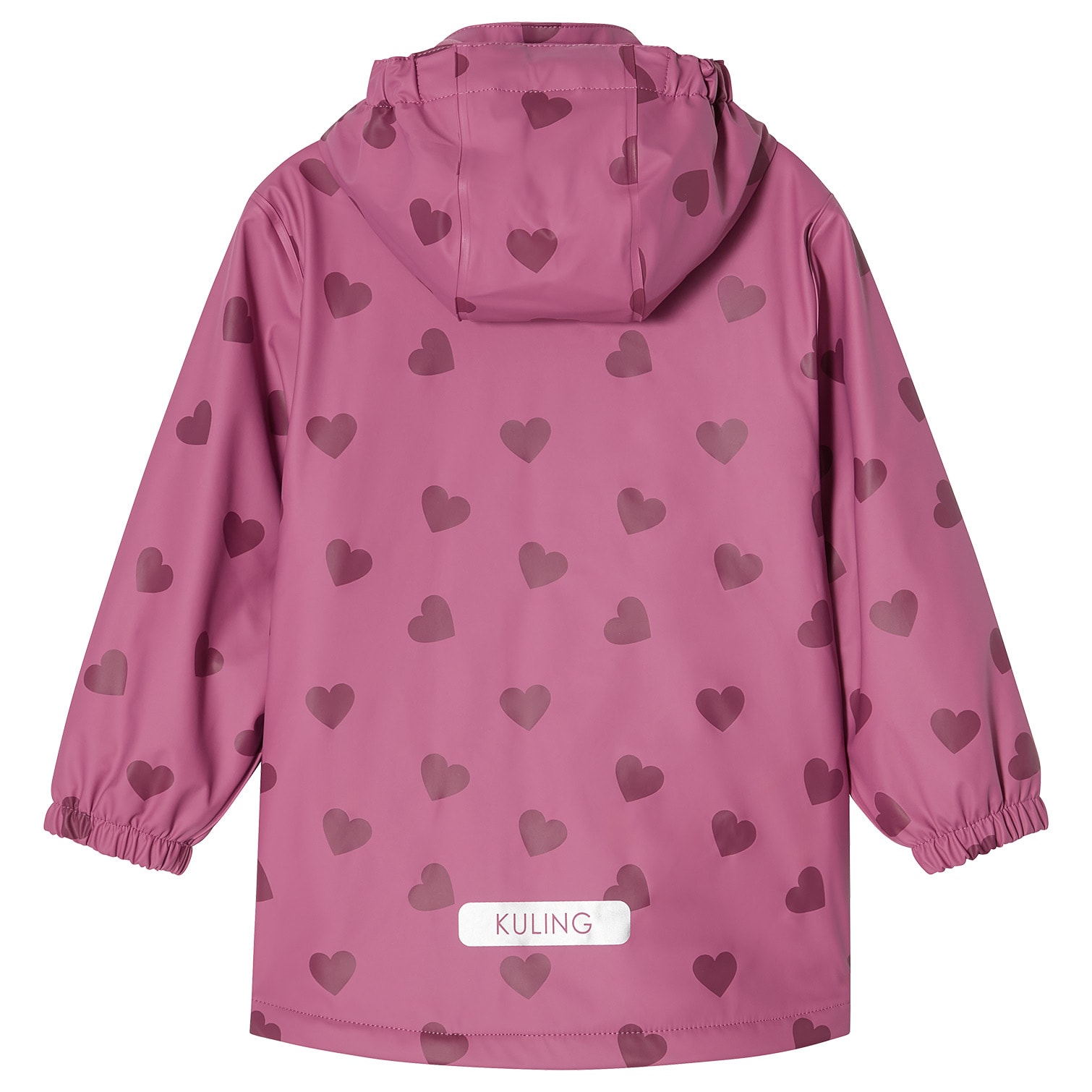 Orust Fodrad Regnjacka Mauve Hearts