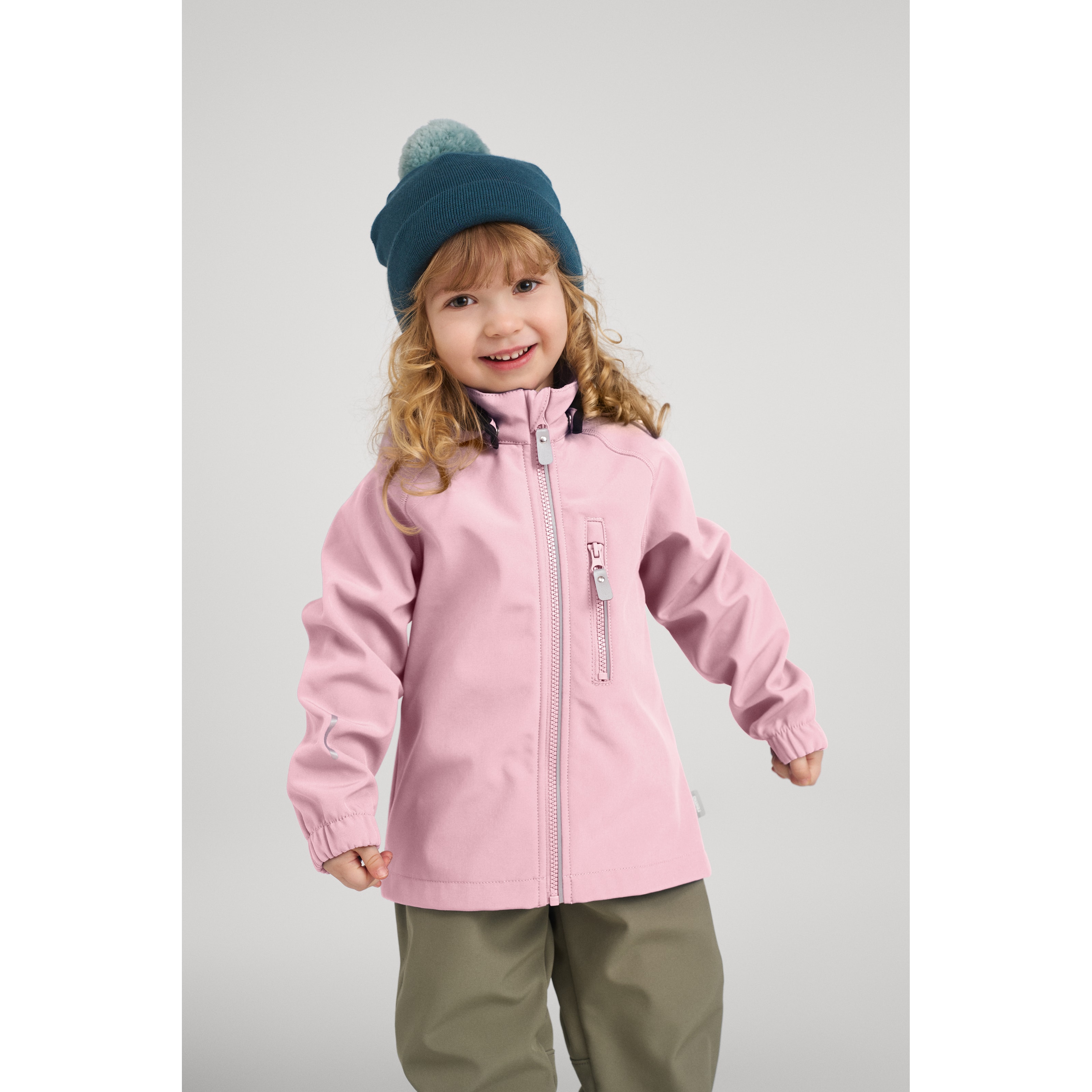 Vantti Softshell Jakke Grey Pink