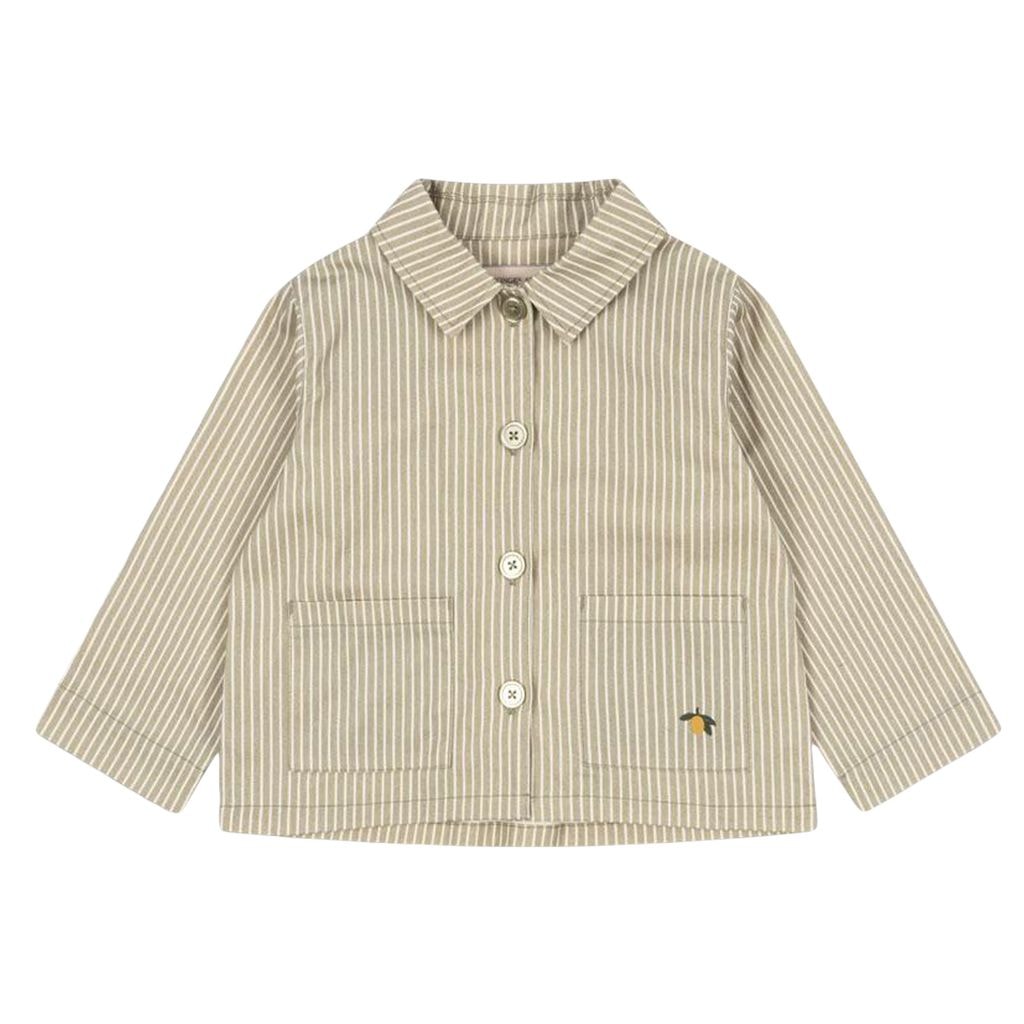 GOTS Frankie Overshirt Tea Stripe