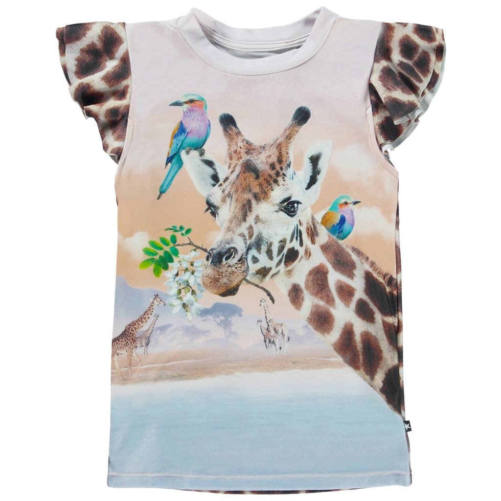Neona UV-trøje Giraffe