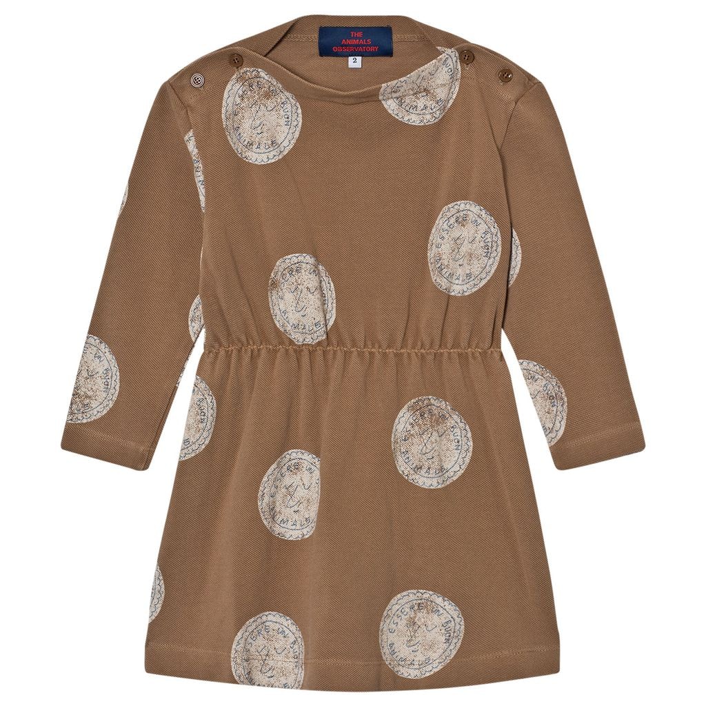 Crab Dress Brown Stamps