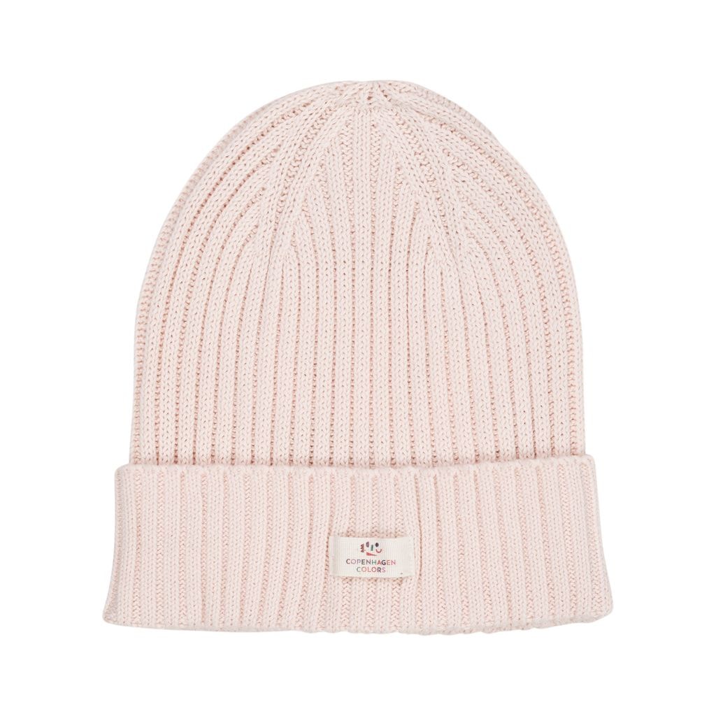 Cotton Knitted Classic Beanie  Soft Pink