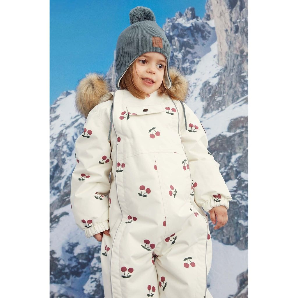 KULING チェリー柄 104サイズ スノーウェア Val D'Isere Printed Snowsuit With Cherries Cream | Babyshop - Shop