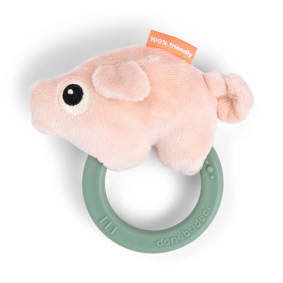 Pigee Sensory Rattle With Teether Colour Mix