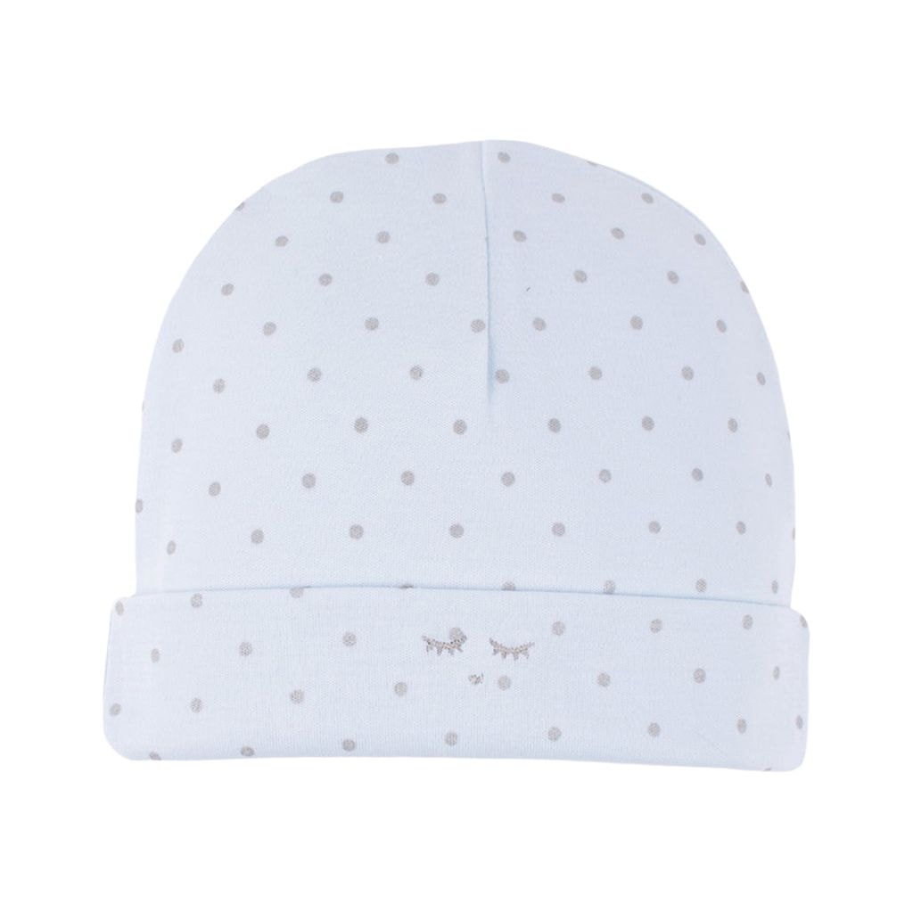 Saturday Ninni Polka Dot Baby Hat Blue