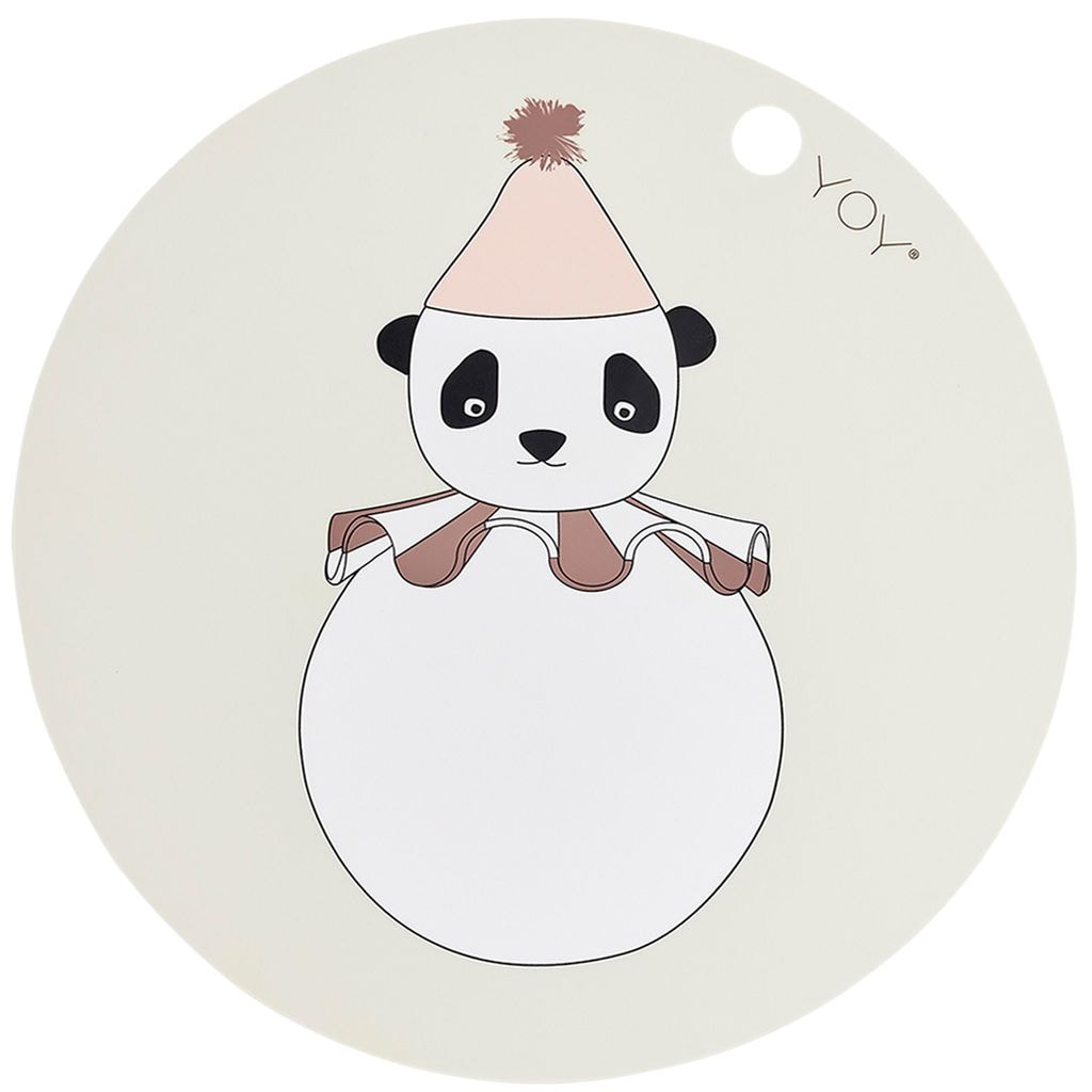 Underlägg Med Panda Off White