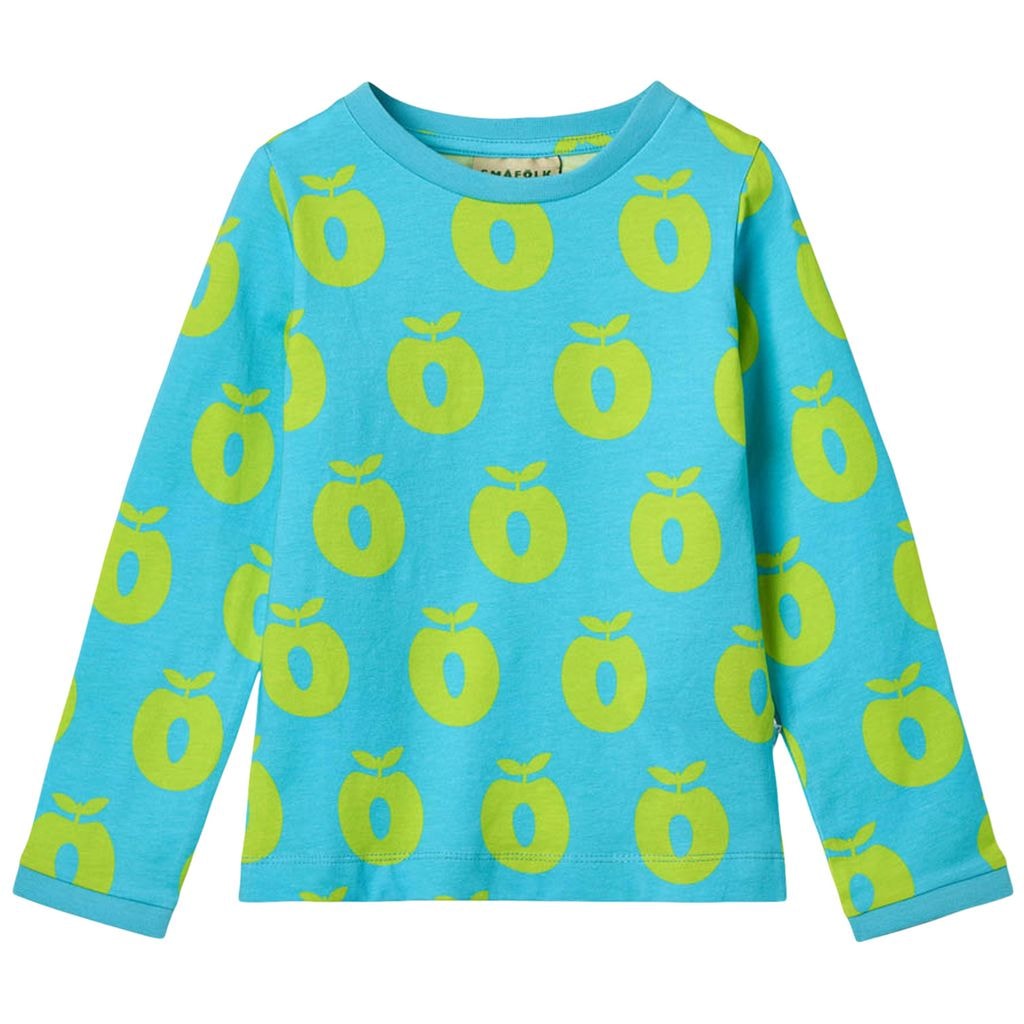 Apples Langærmet T-shirt Blue Atoll