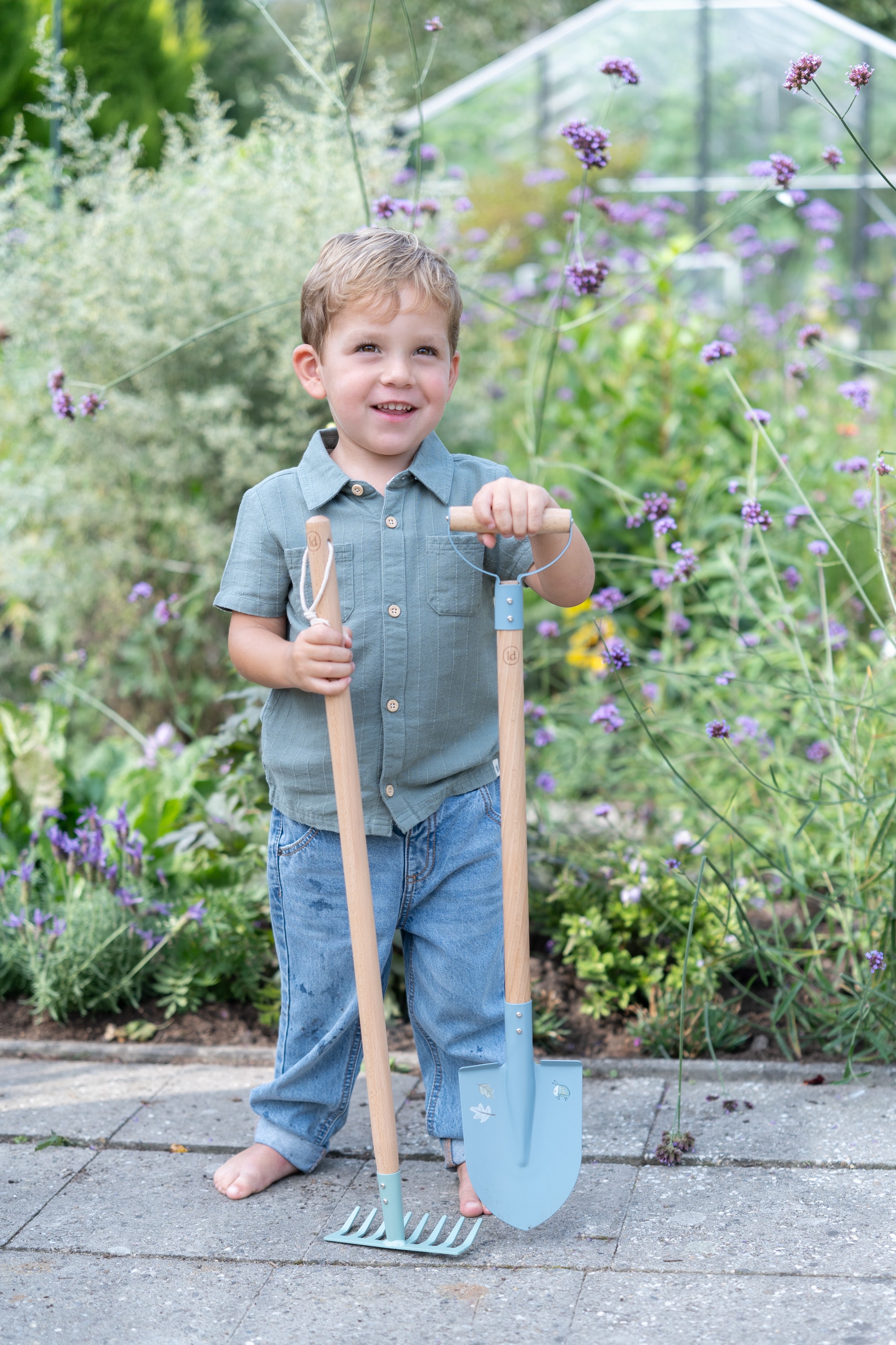Forest Friends Spade Blue