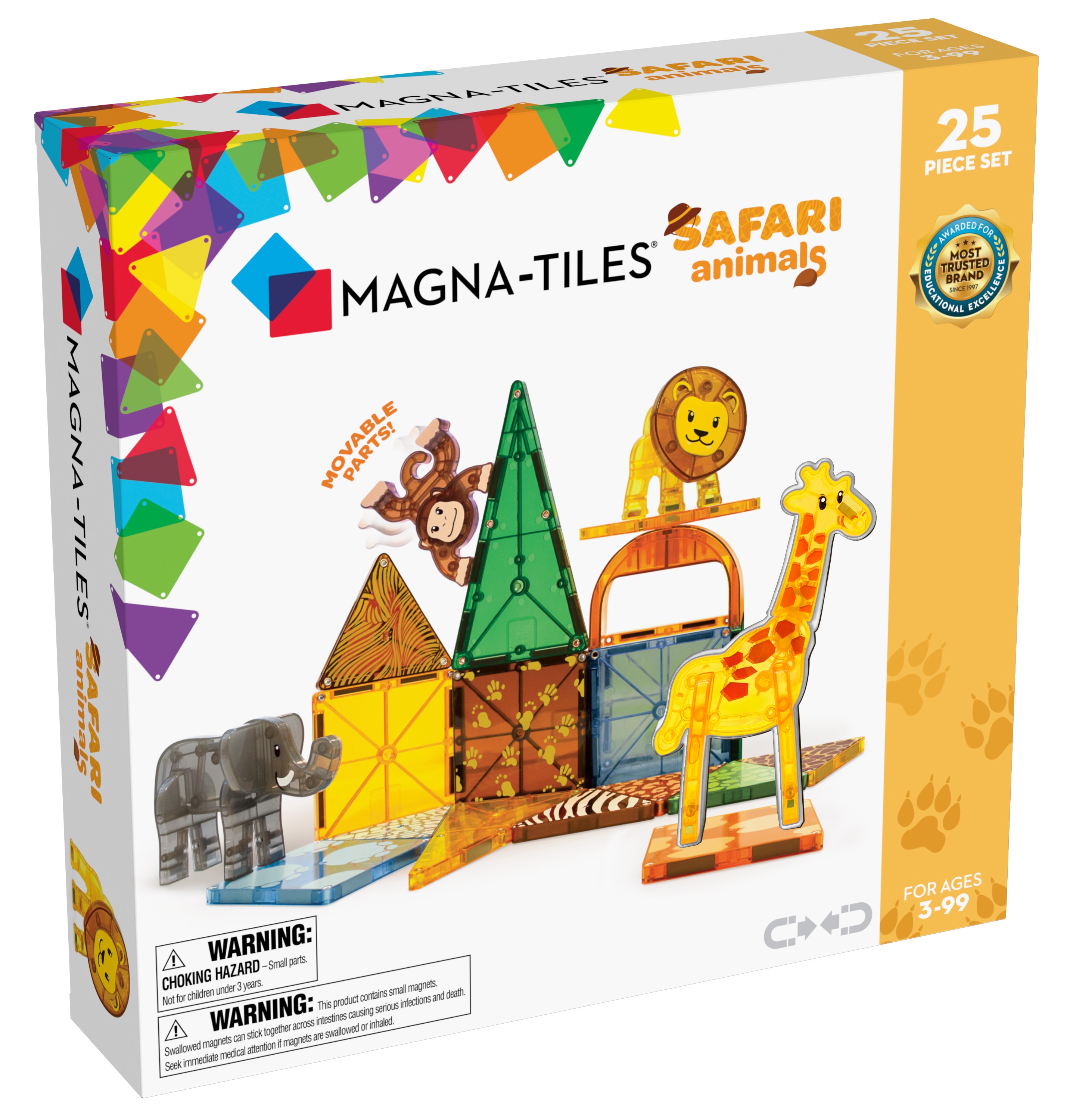 MAGNA-TILES Safari Animals 25 pcs set