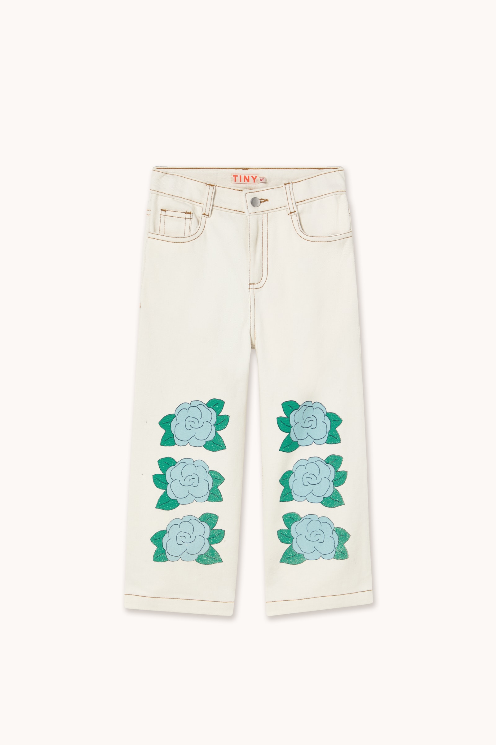 Blue Flower Jeans Off-white 