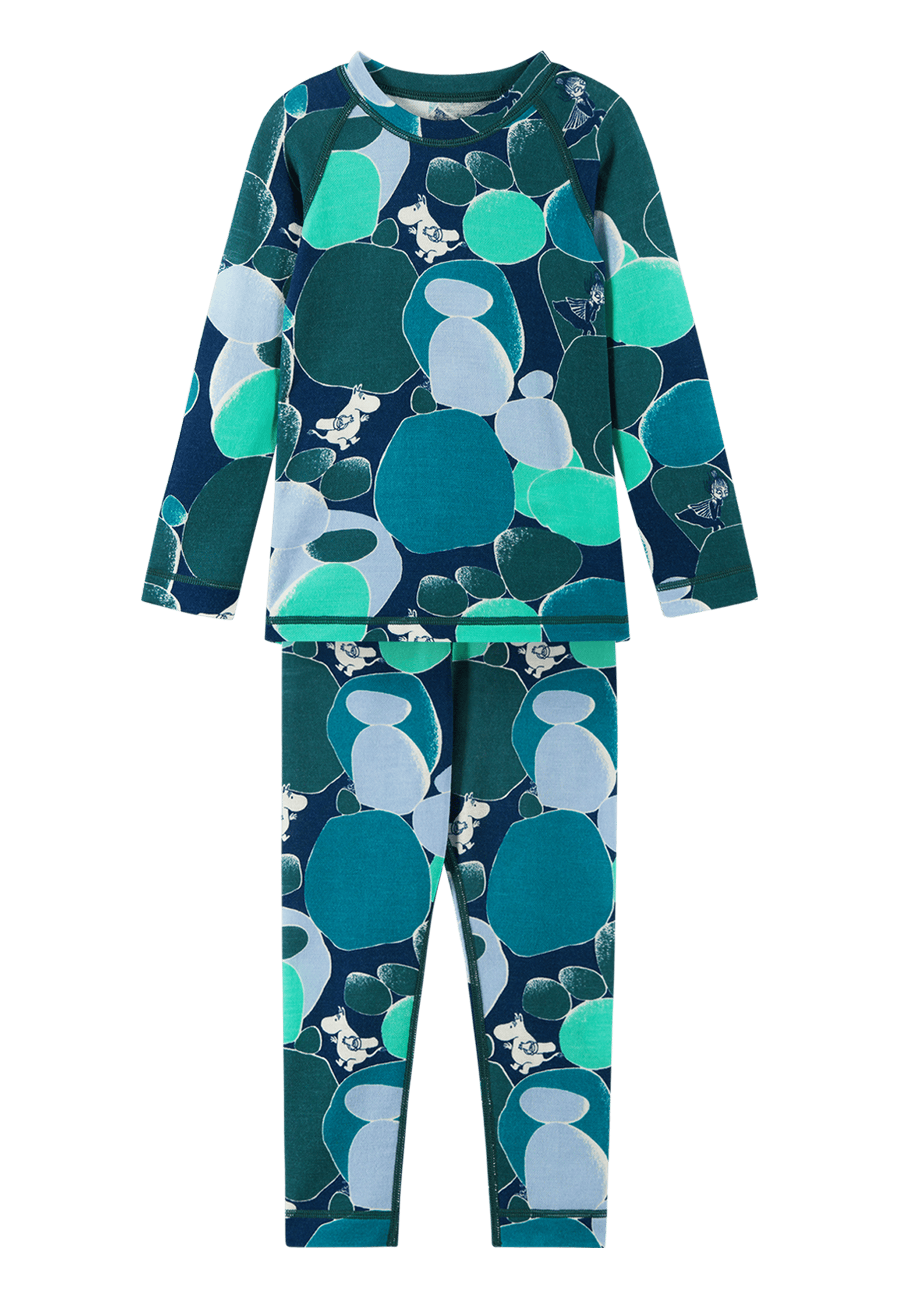 Moomin Trivsam Thermal Base Layer Set Dark Teal 