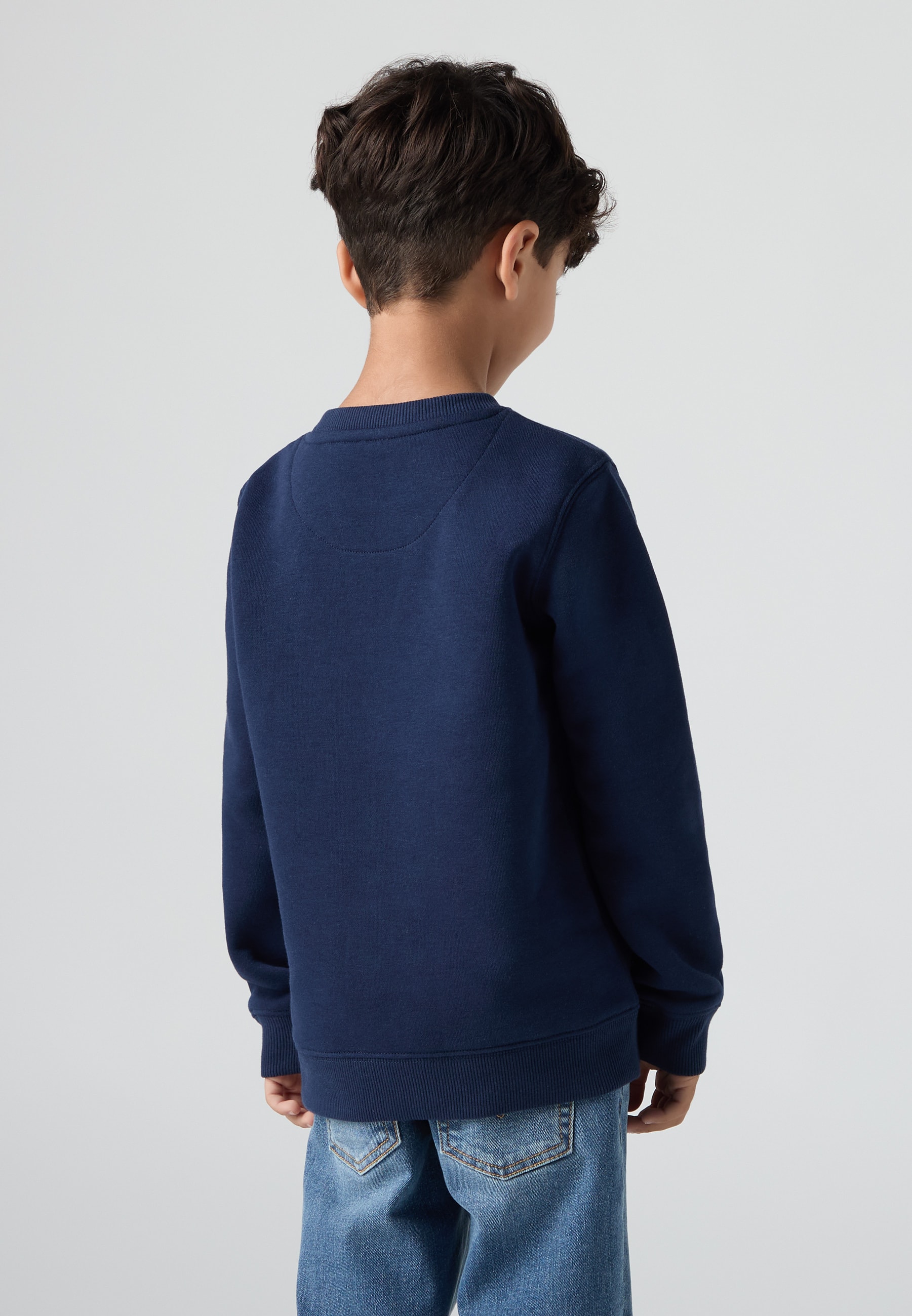 Mini Logo Crewneck Sweatshirt Dress Blues