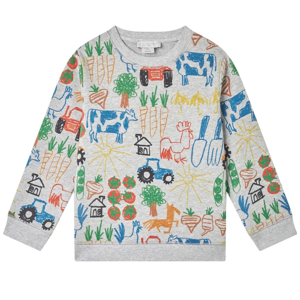 Printed Sweatshirt Gray