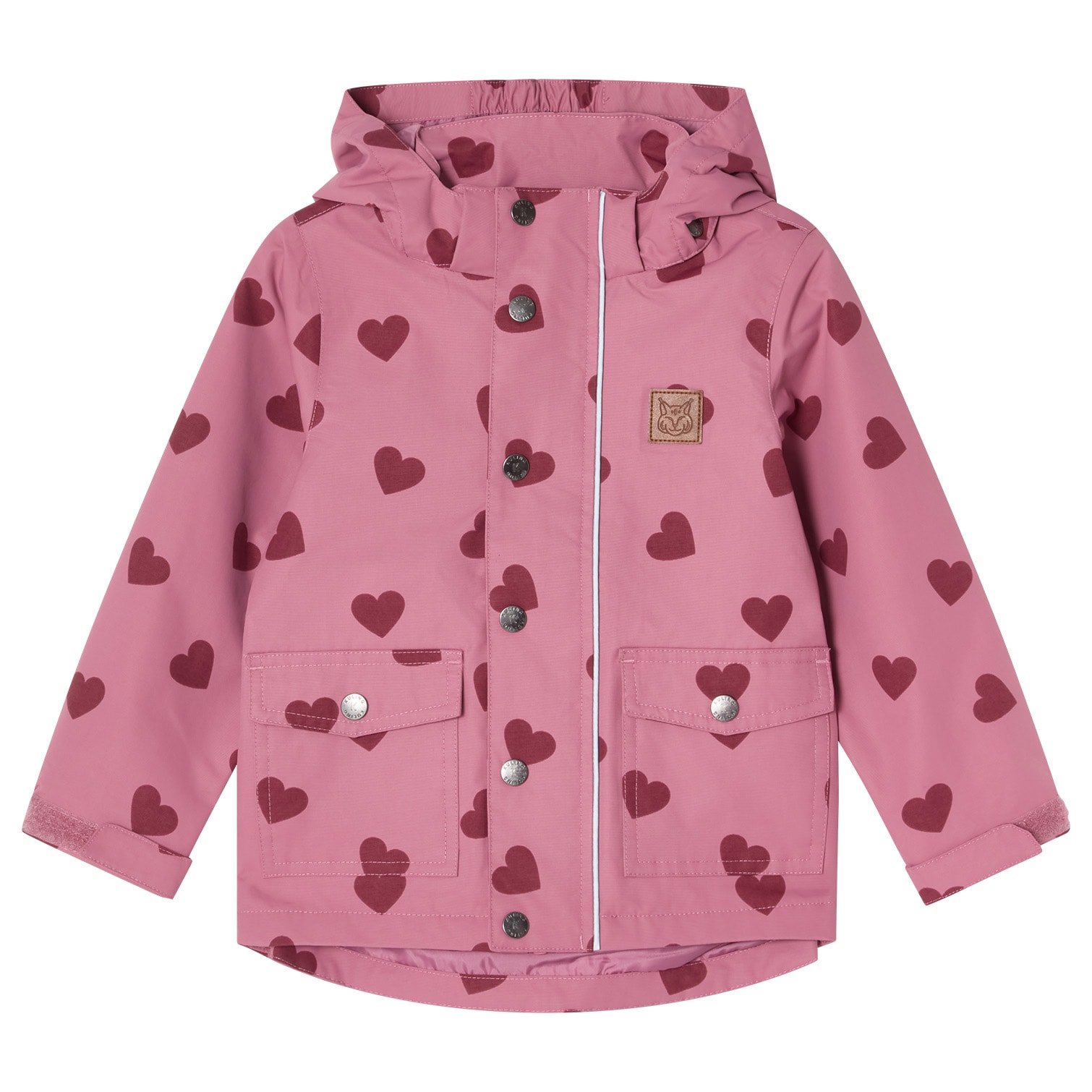 Stockholm Shell Jacket Mauve Hearts
