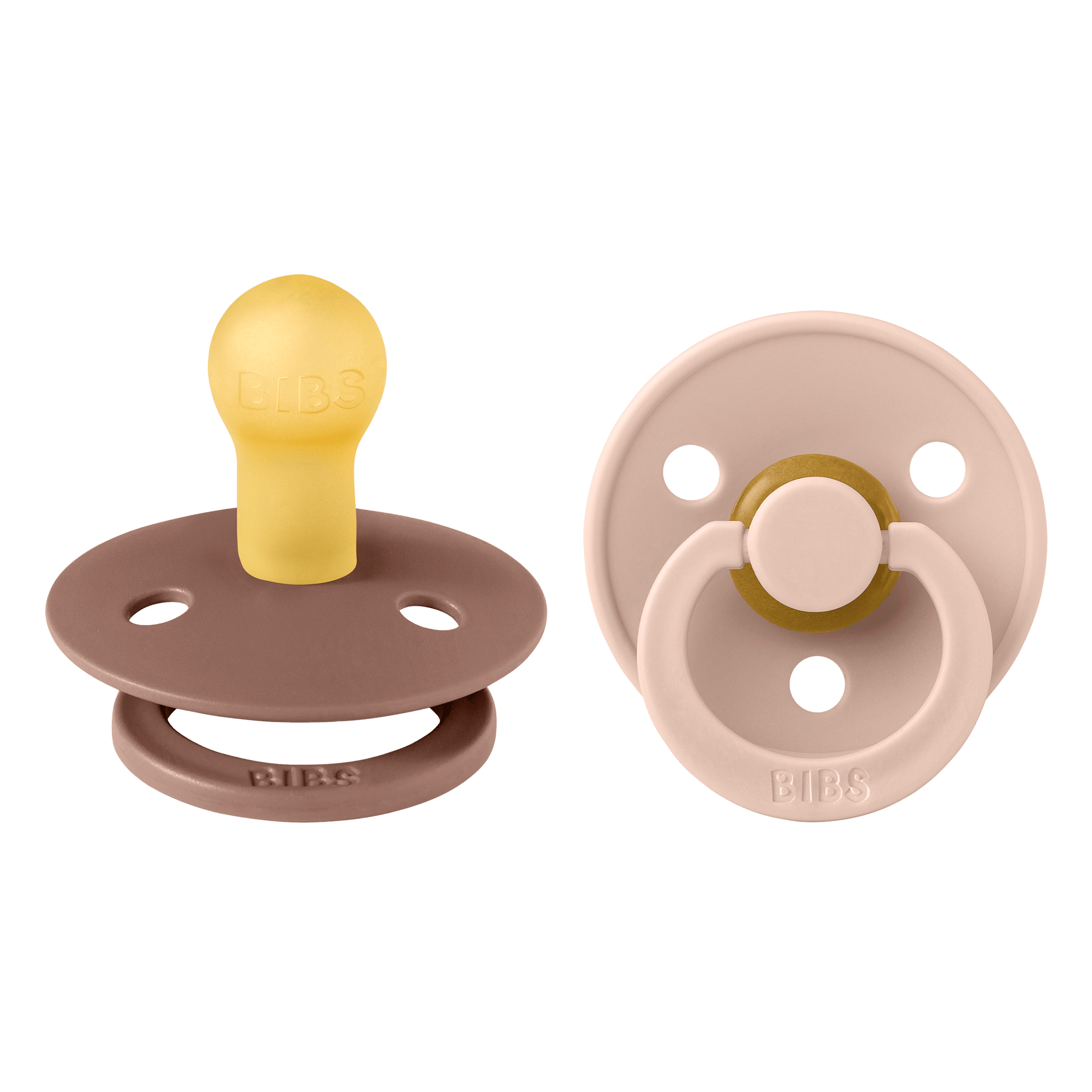 2-Pack BIBS Colour Latex Pacifier Woodchuck / Blush