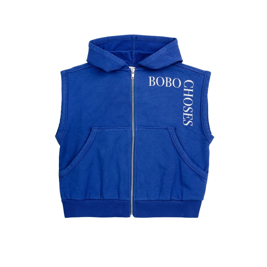 Bobo Choses Sleeveless Hoodie Blue