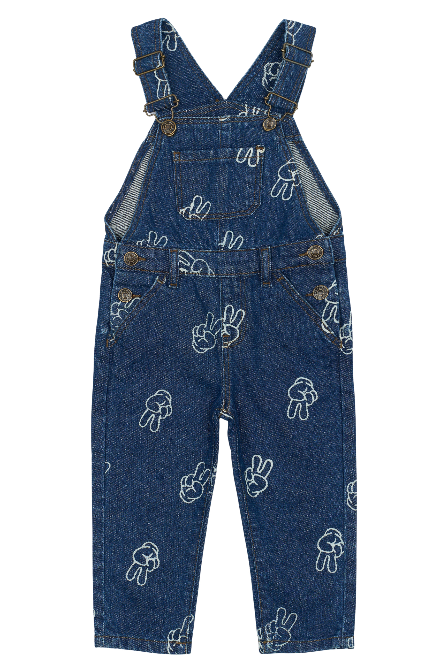 Prosper Hängselbyxor Medium Blue Denim