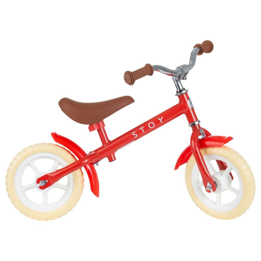 10" Vintage Springcykel Röd