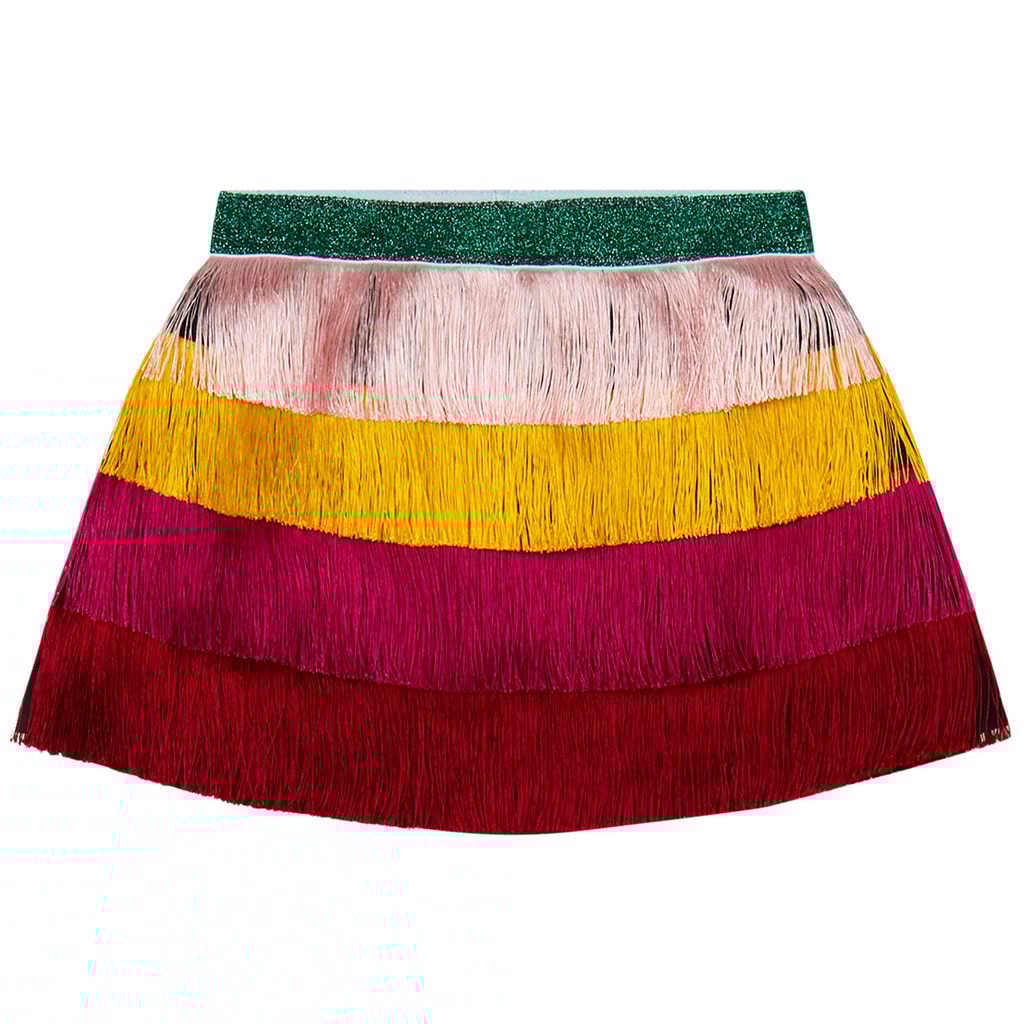 Skirt With Fringes Multicolor