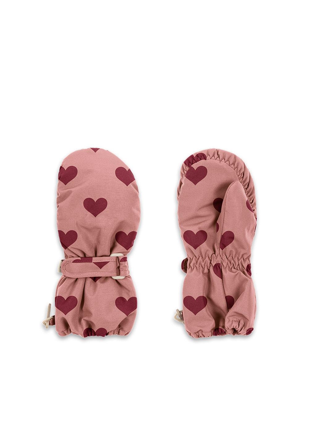 Nohr Snow Mittens Print Amour Pink
