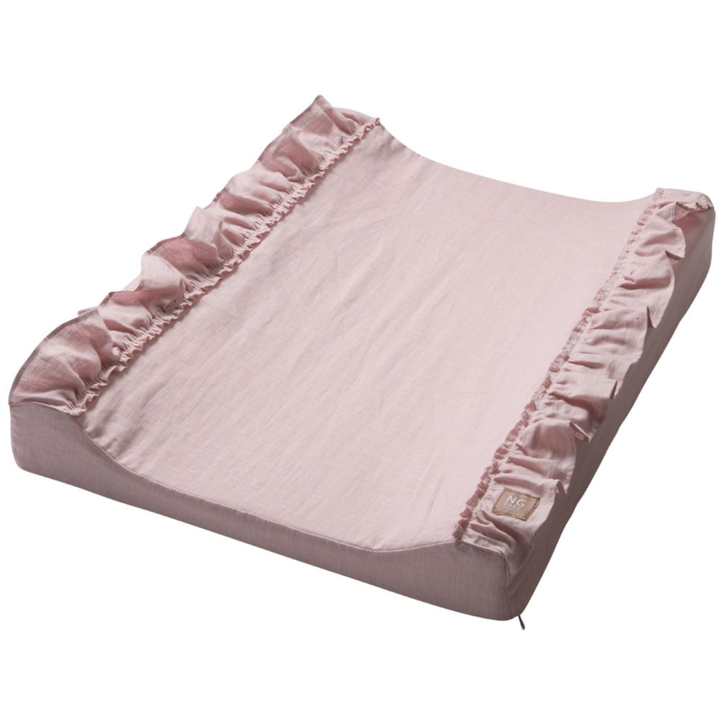 Skiftepute med Ruffle Rose