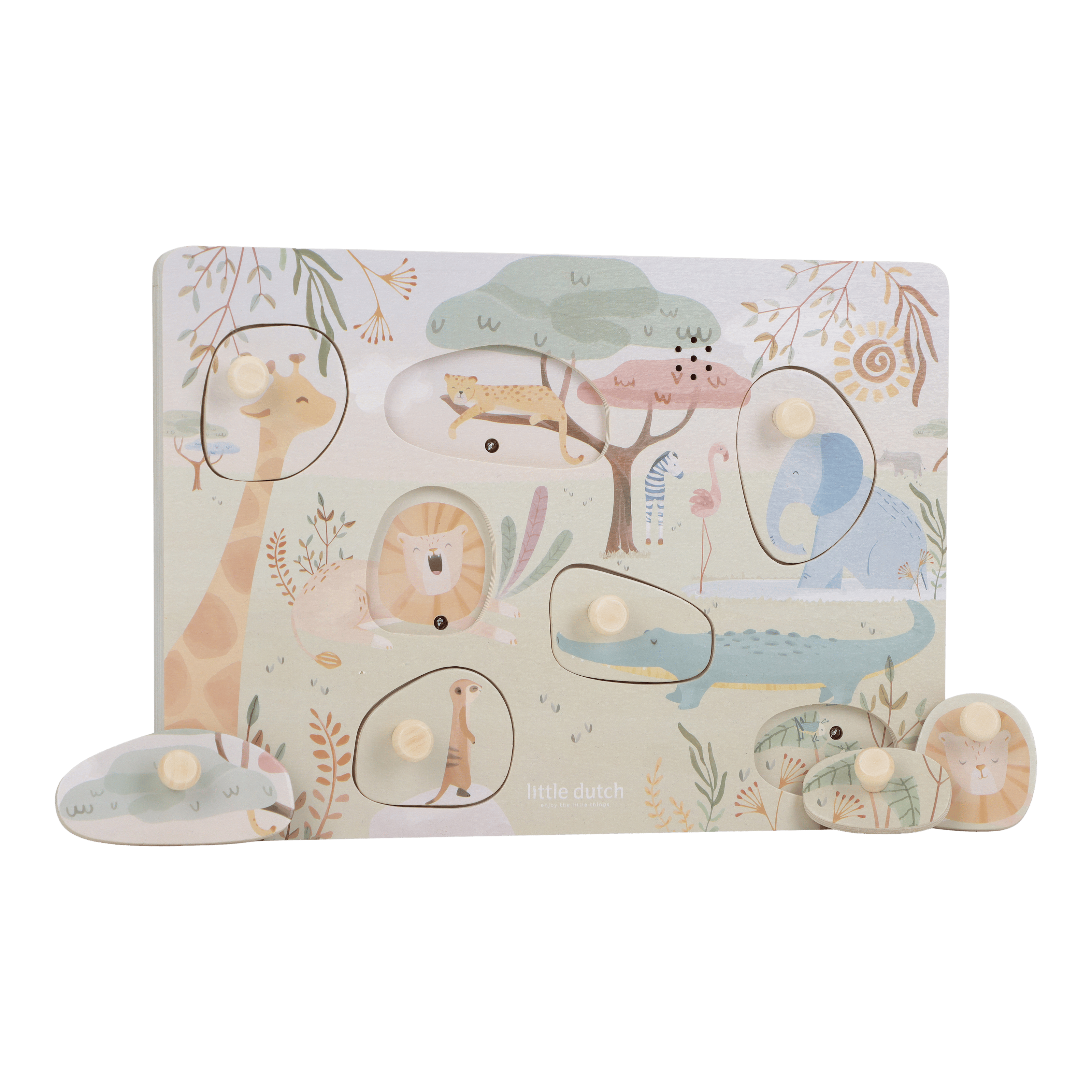 Safari Friends Lydpuslespill Green