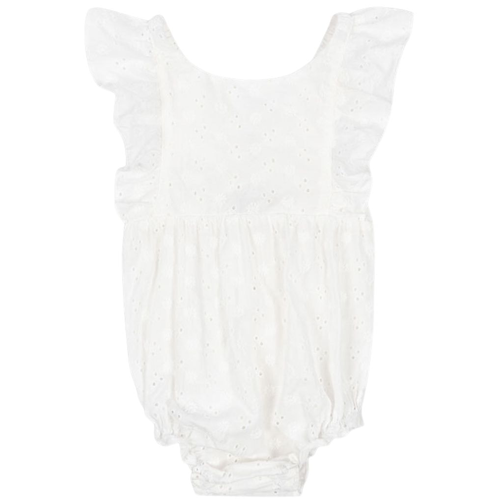 Lacey Romper Optic White