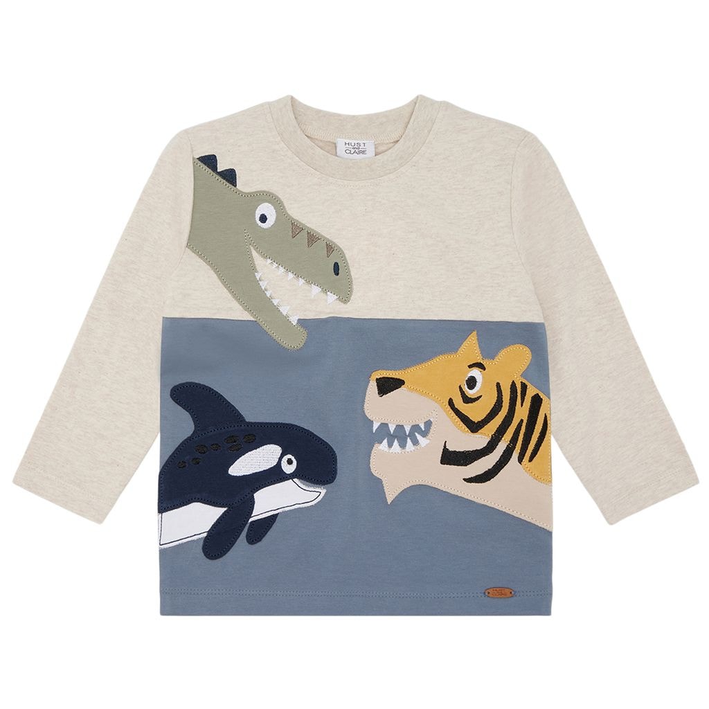 Anton Långärmad T-shirt Wheat Melange