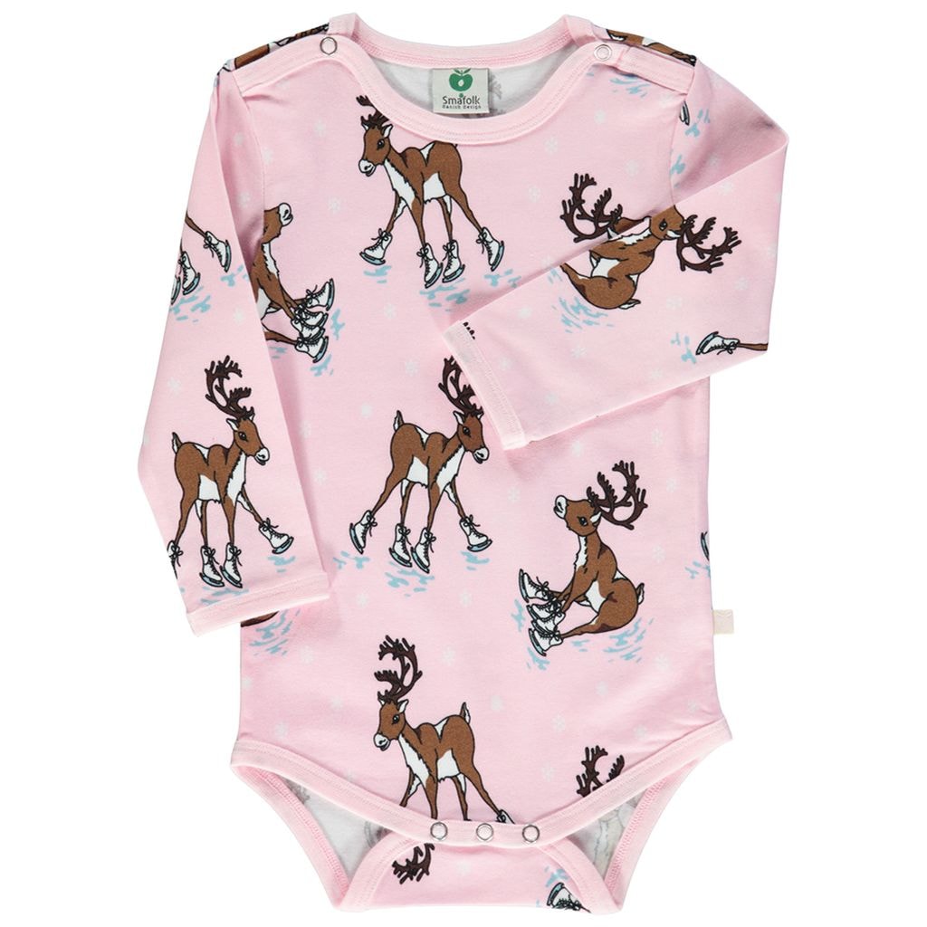 Reindeer Baby Body Icy Pink