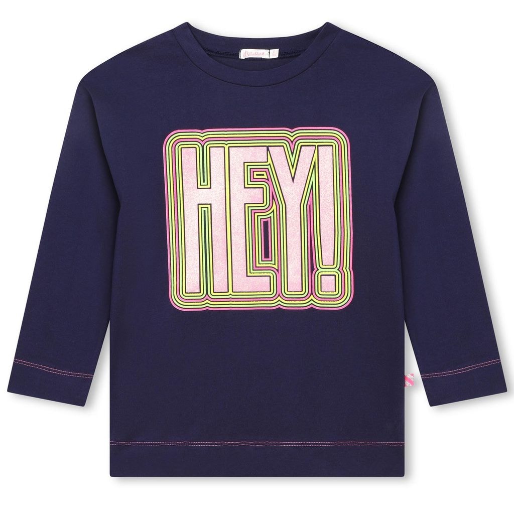 Long Sleeved Graphic T-shirt Navy