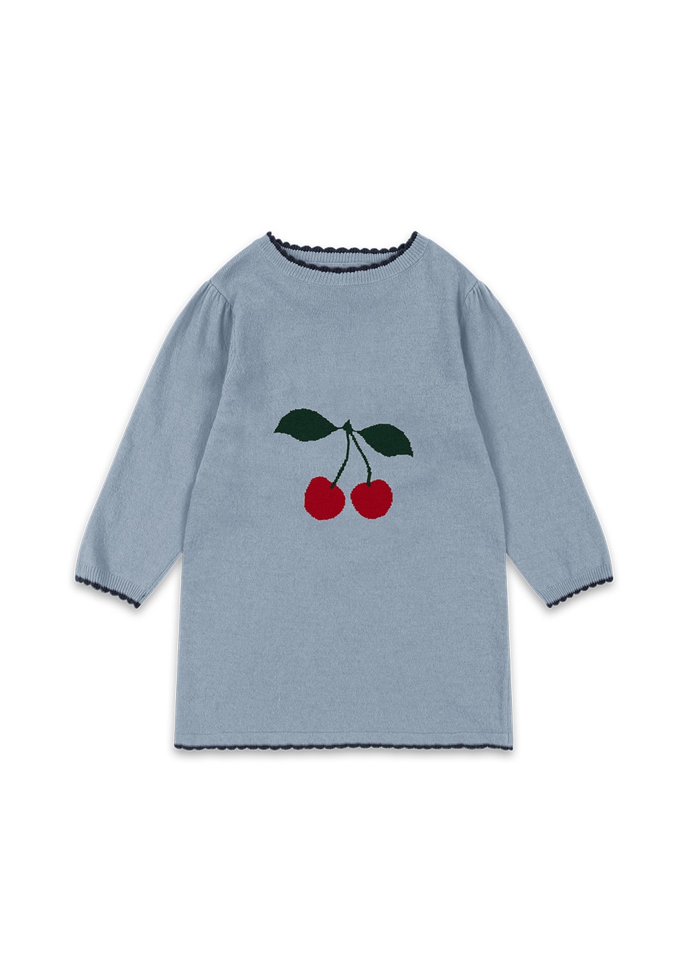 Alexa Knit Dress Blue Fog