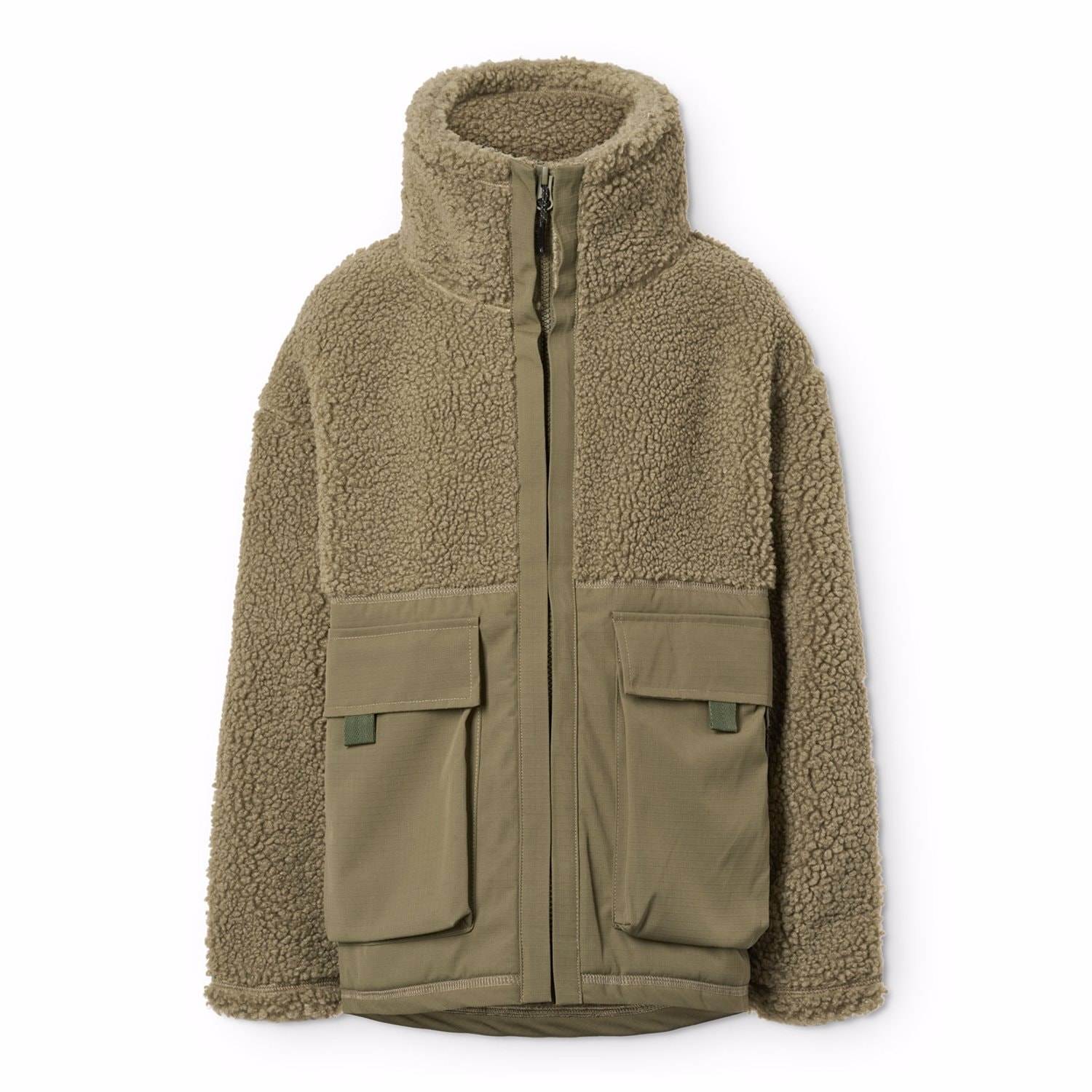 Utha Fleecetakki Bark Green