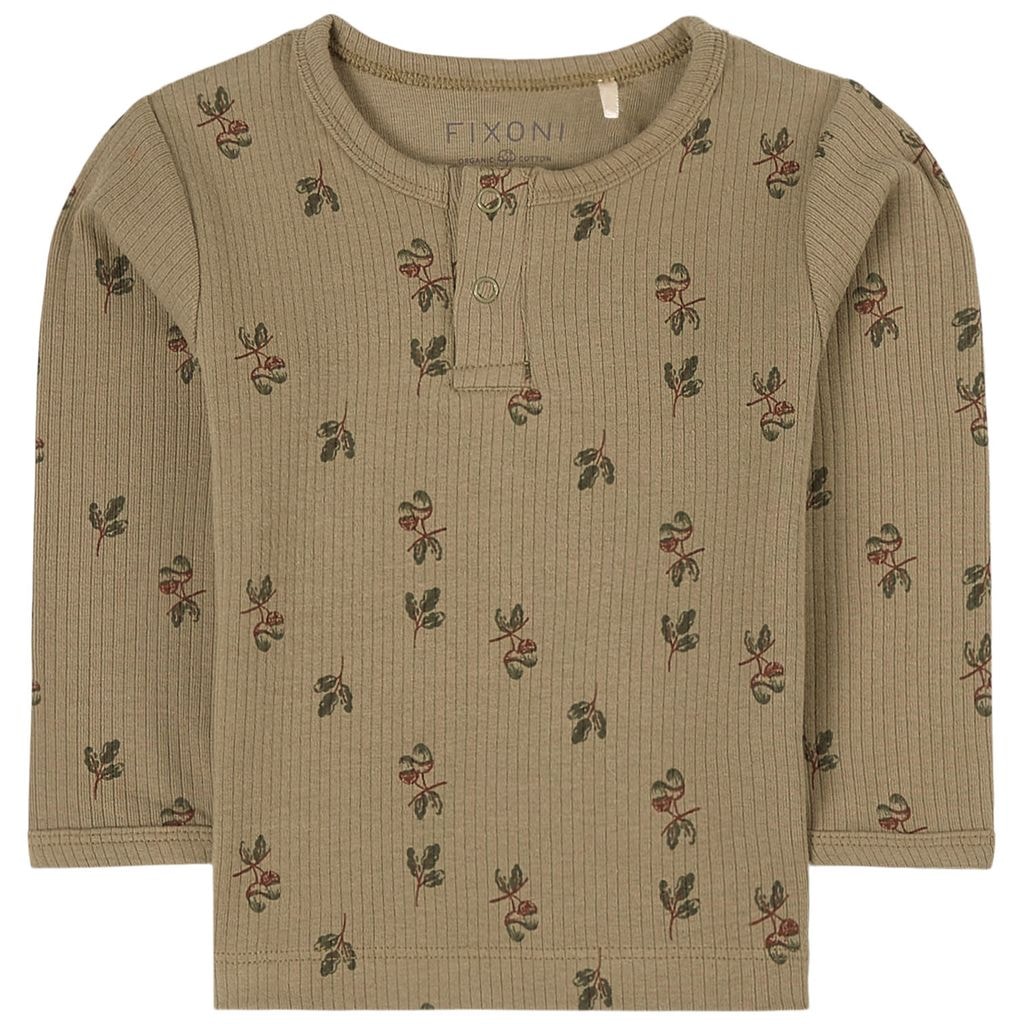 Långärmad T-shirt Olive