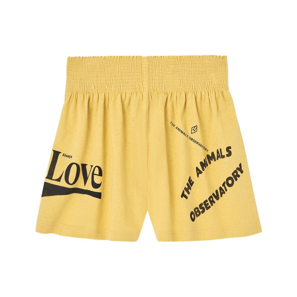 Ostrich Kid Shorts Yellow