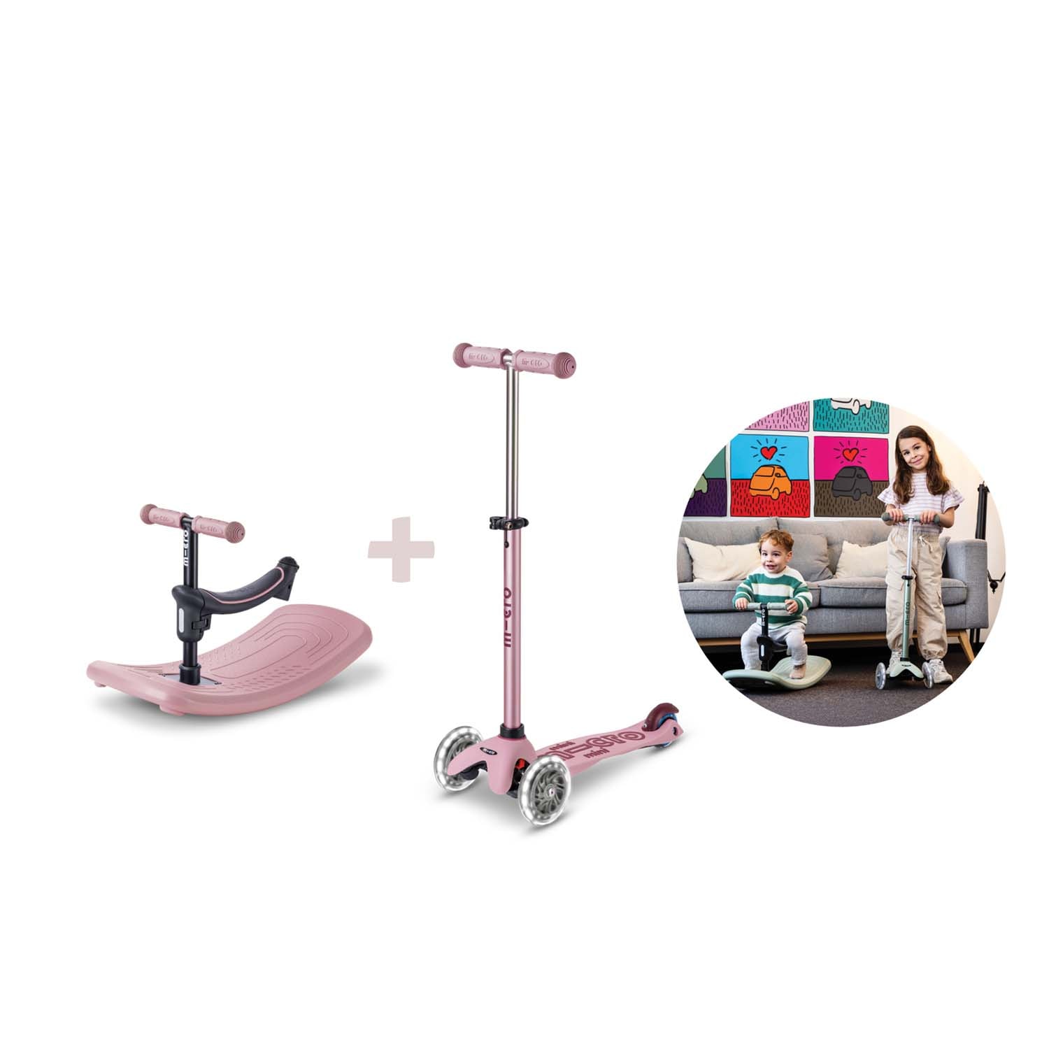 Mini Deluxe LED  Rock & Go Sparkcykel Dusty Rose