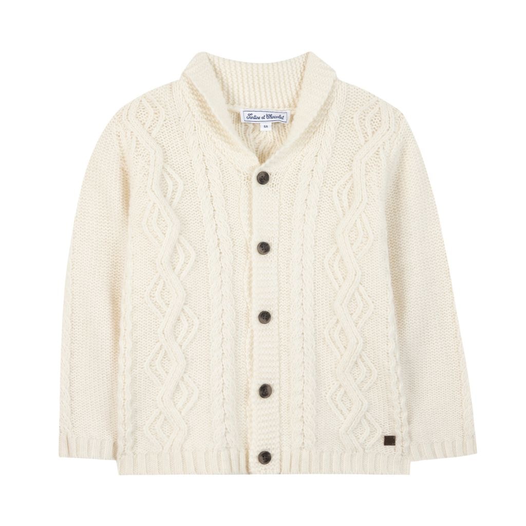 Wool Cardigan Cream