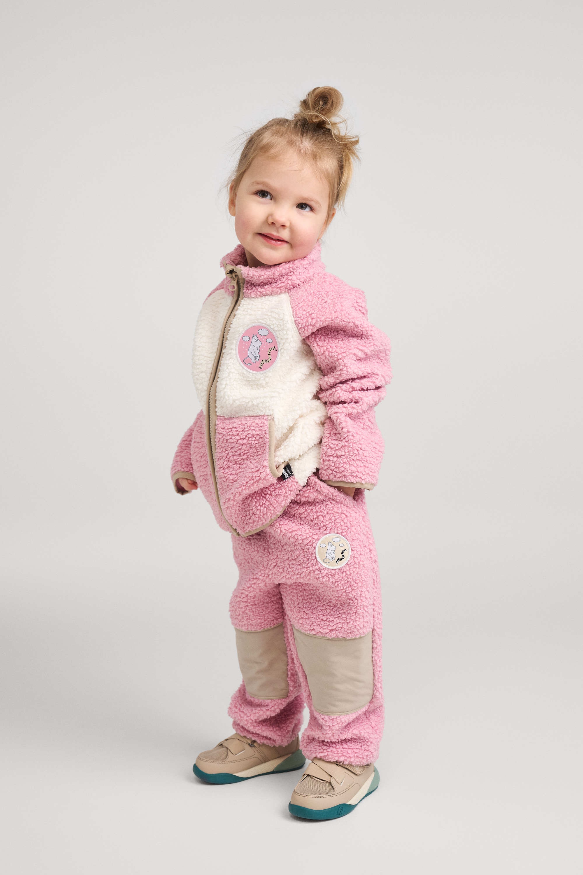 Moomin Kramgo Fleecetröja Grey Pink