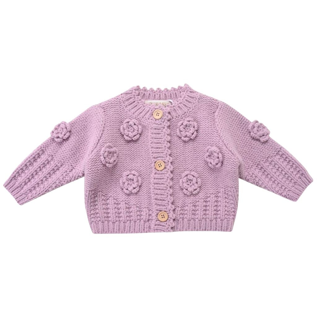Sandy Baby Cardigan Parme